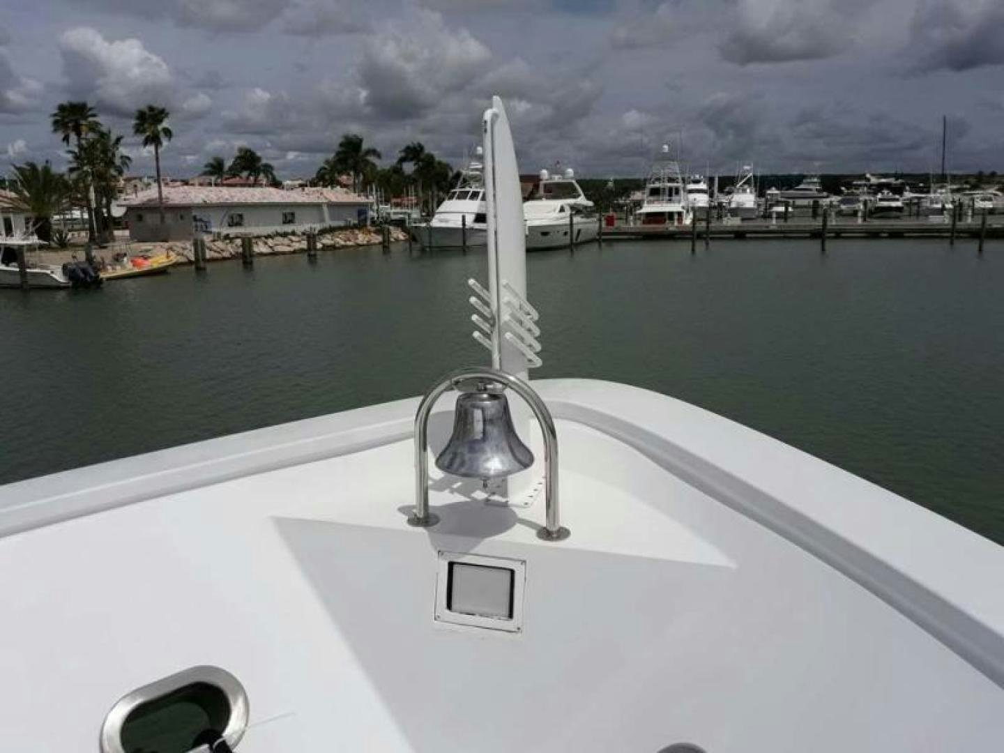 a water fountain in a pool aboard TRUE NORTH Yacht for Sale