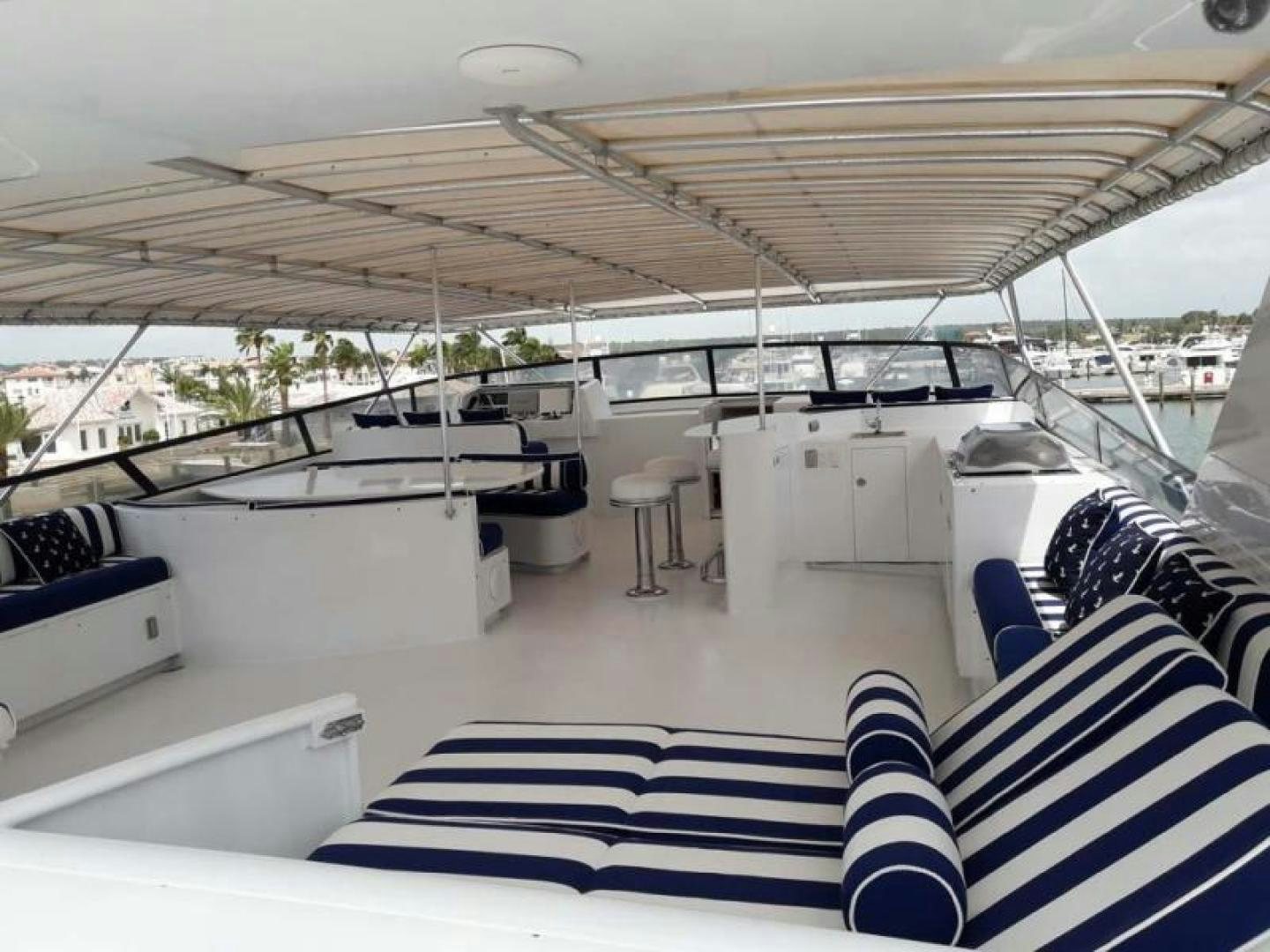 inside of a building aboard TRUE NORTH Yacht for Sale