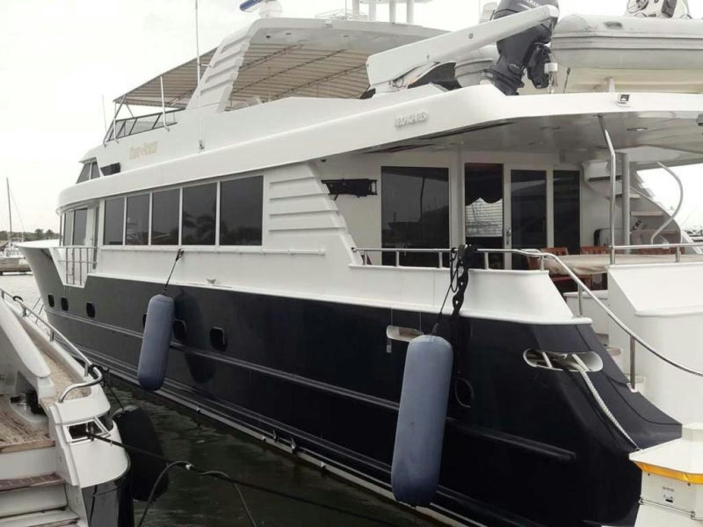 a boat on the water aboard TRUE NORTH Yacht for Sale