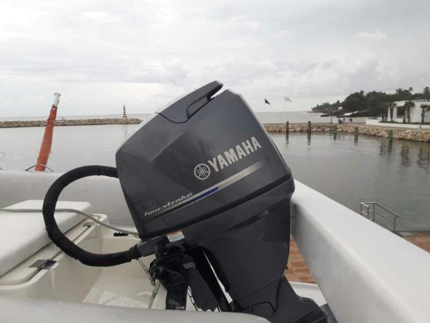a black helmet on a boat aboard TRUE NORTH Yacht for Sale
