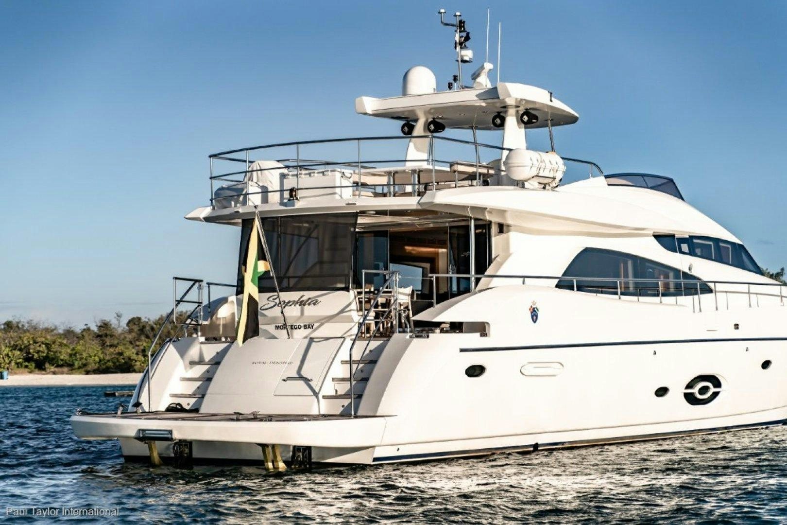 a boat on the water aboard SOPHIA Yacht for Sale