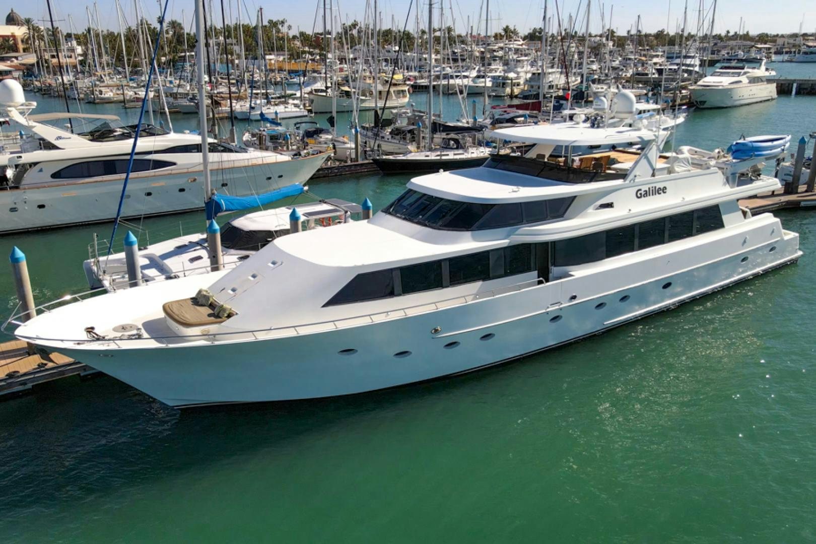 a boat in the water aboard NO EXCEPTIONS Yacht for Sale
