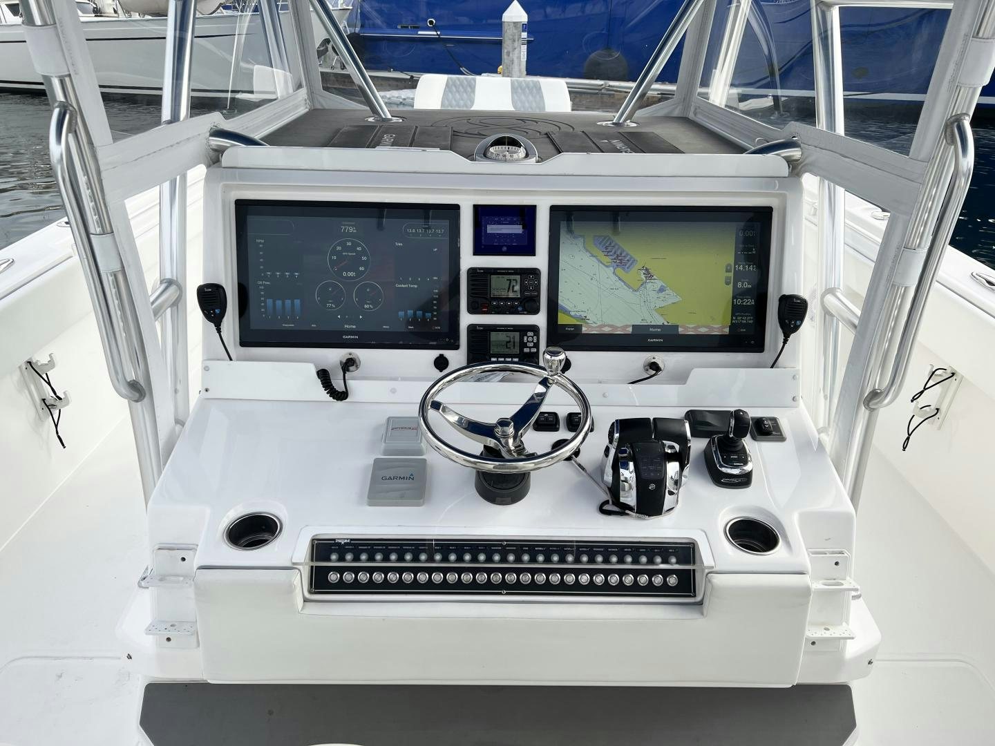 a machine with a screen and buttons aboard 8 PACK Yacht for Sale