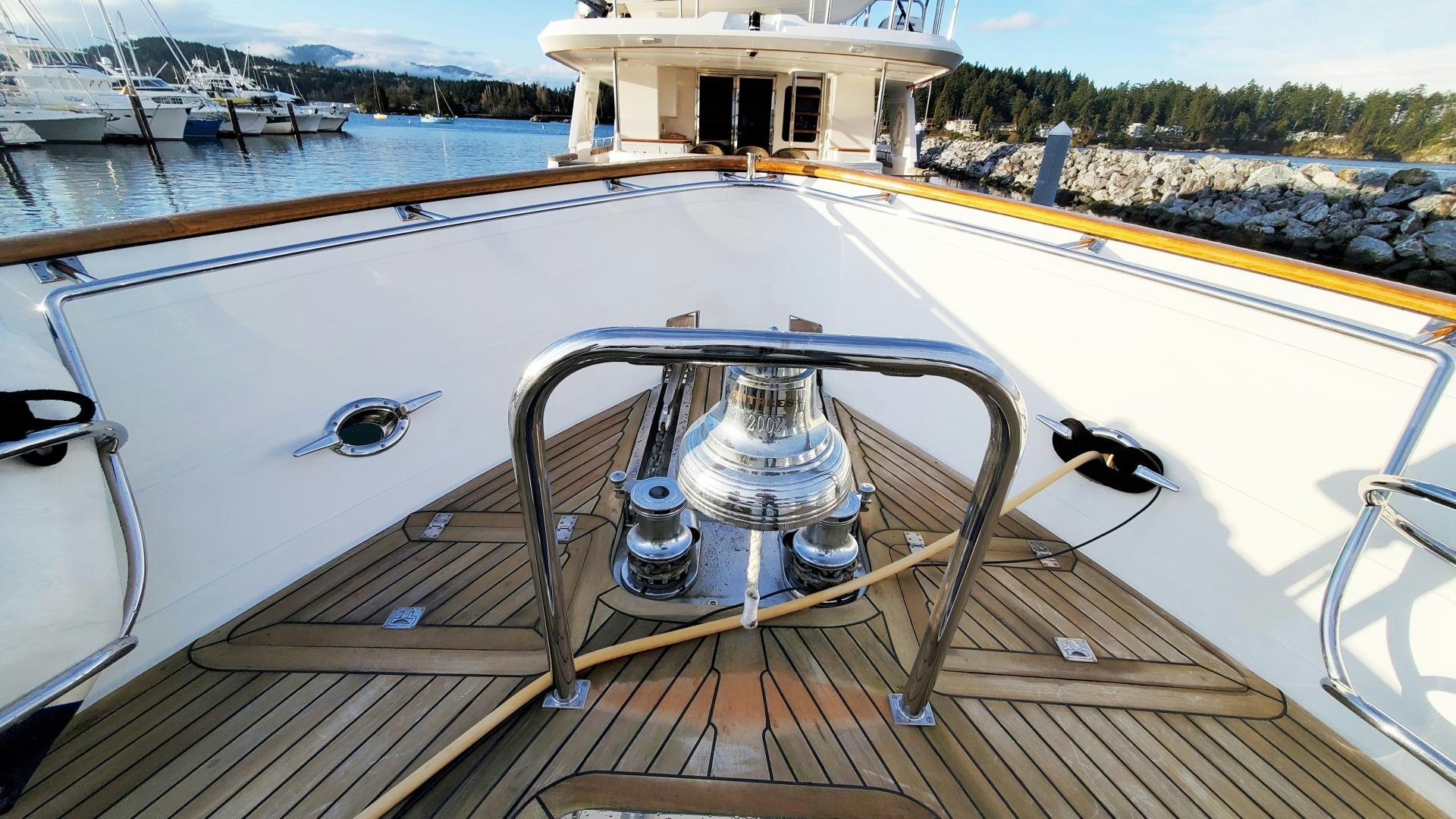 a boat with a camera on it aboard ANTARES Yacht for Sale