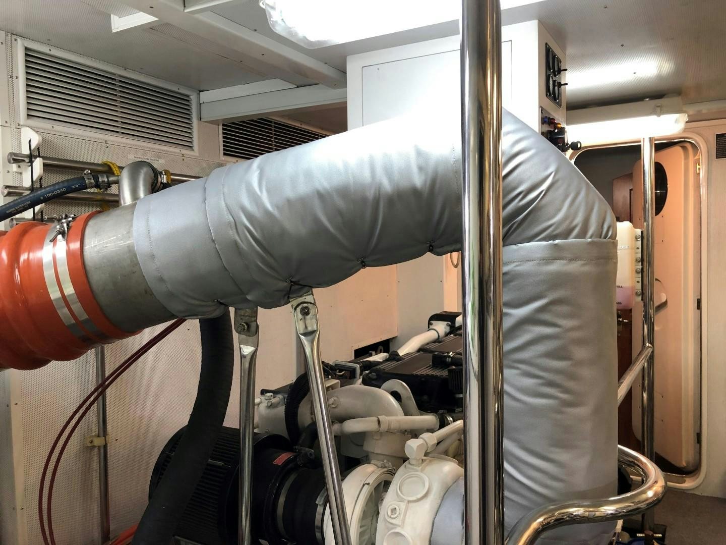a machine with a large tube aboard ANTARES Yacht for Sale
