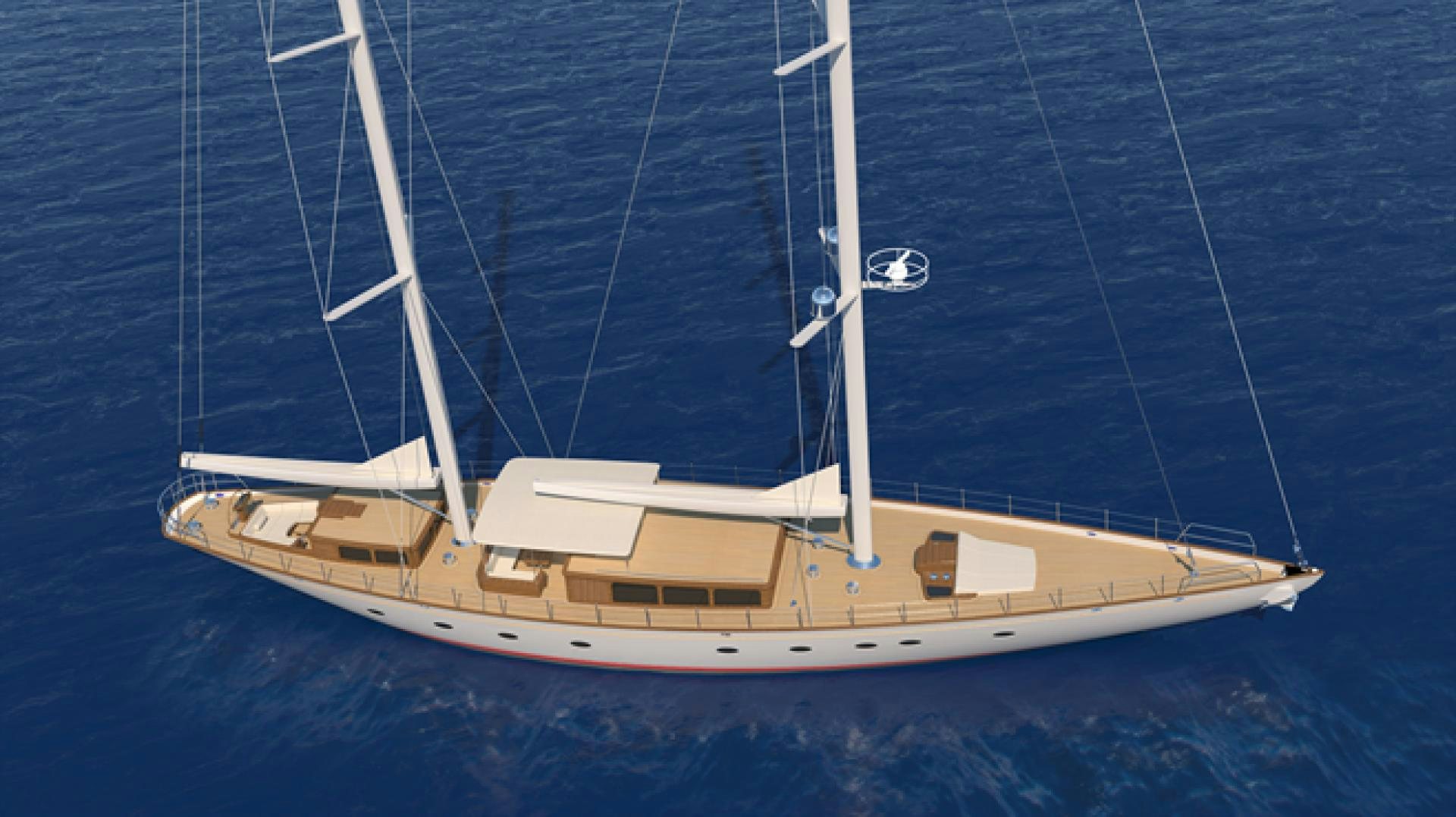 a white boat on the water aboard ARK 401 Yacht for Sale