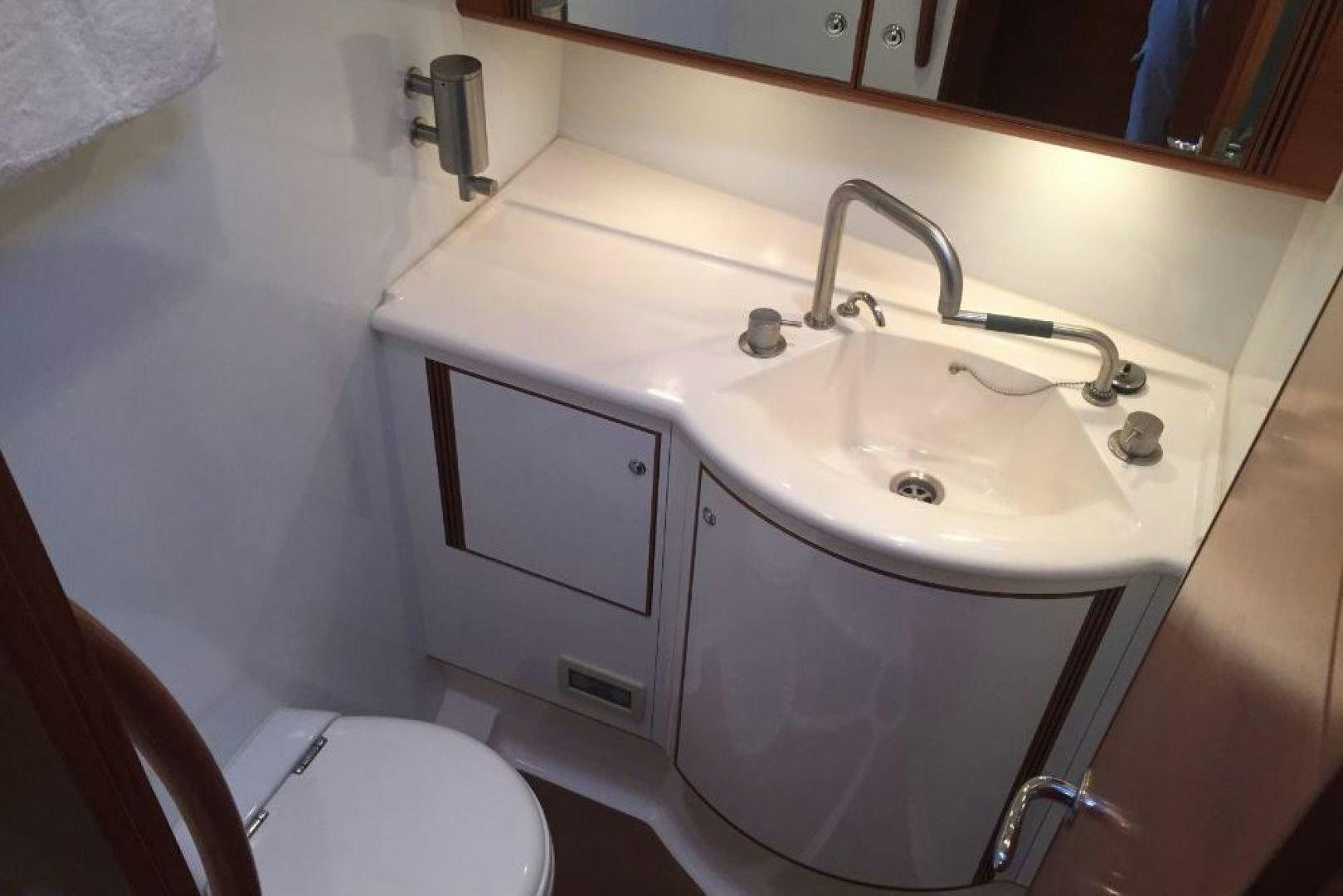 a sink in a bathroom aboard XERES Yacht for Sale