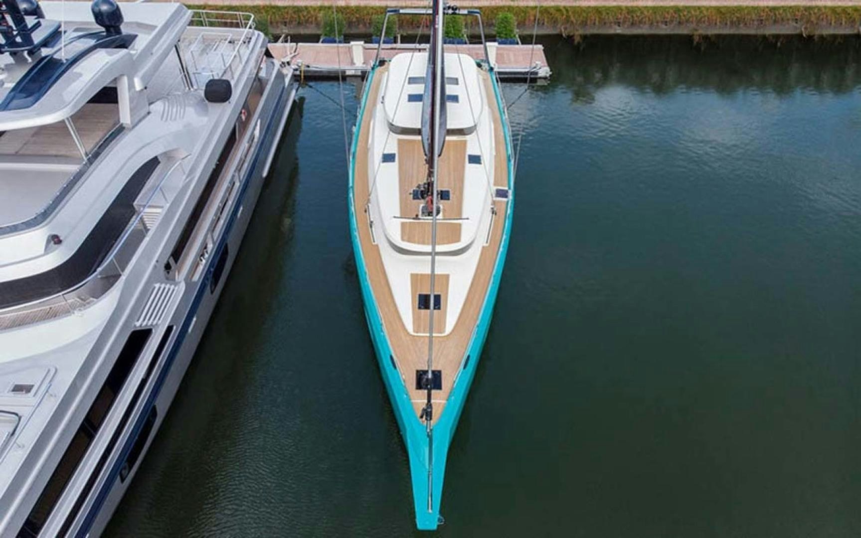 a boat on the water aboard LAS BRISAS Yacht for Sale