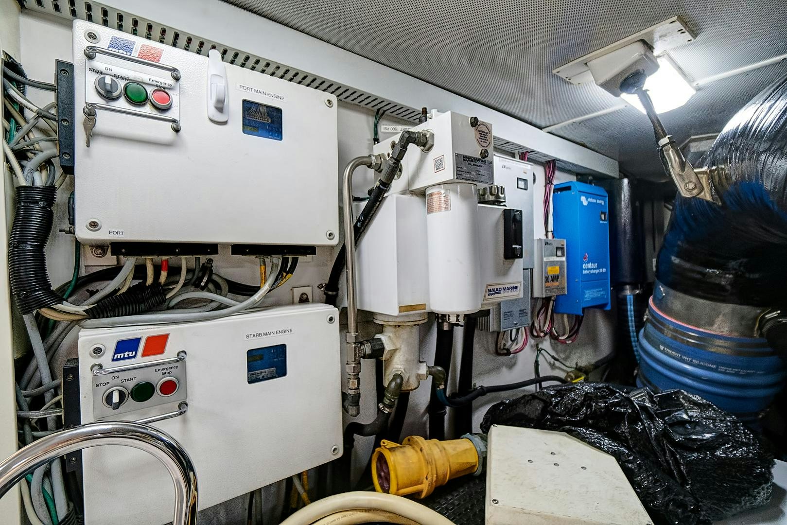 a close-up of a machine aboard LADY B Yacht for Sale