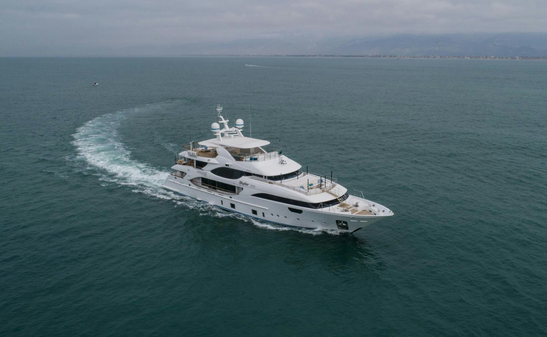 a ship on the water aboard JODI ANN Yacht for Sale