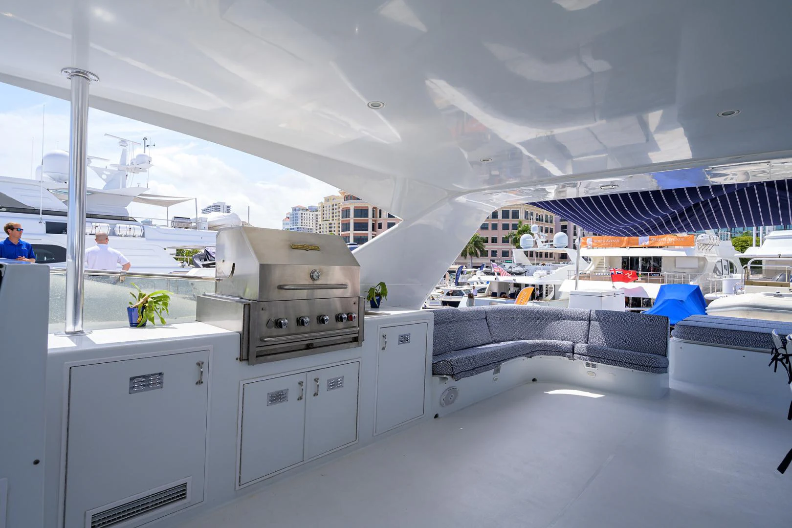 a room with a few people aboard MEMORYMAKER Yacht for Sale