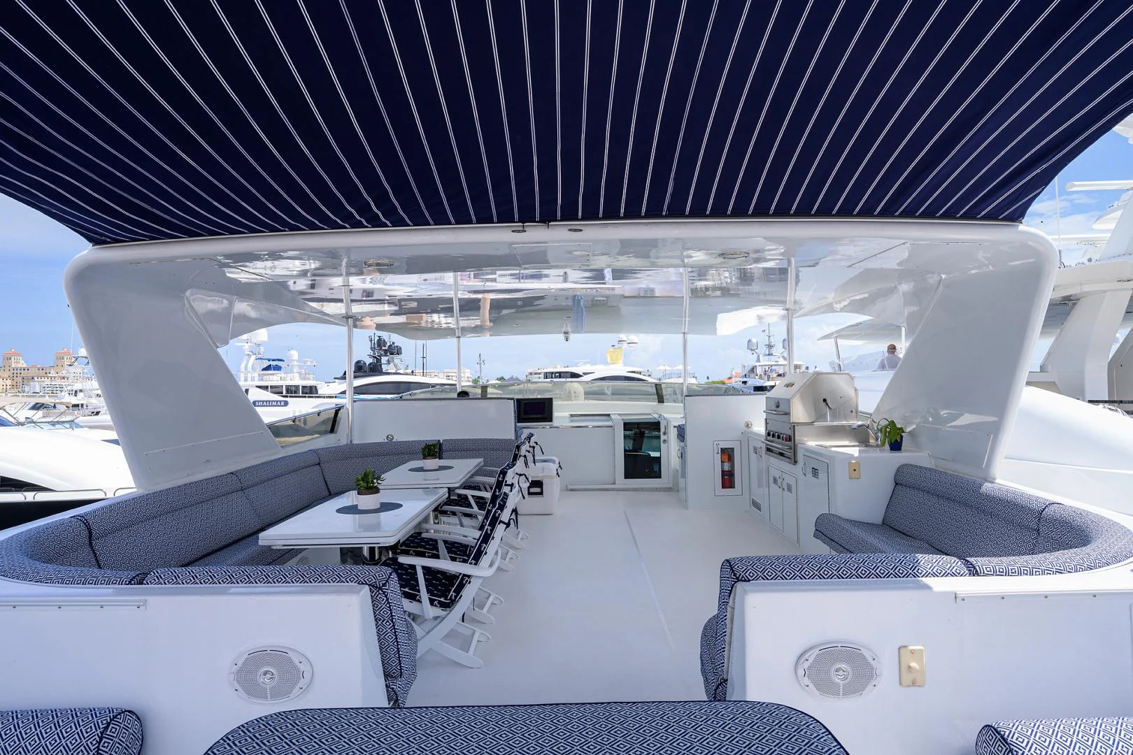 inside of a building aboard MEMORYMAKER Yacht for Sale