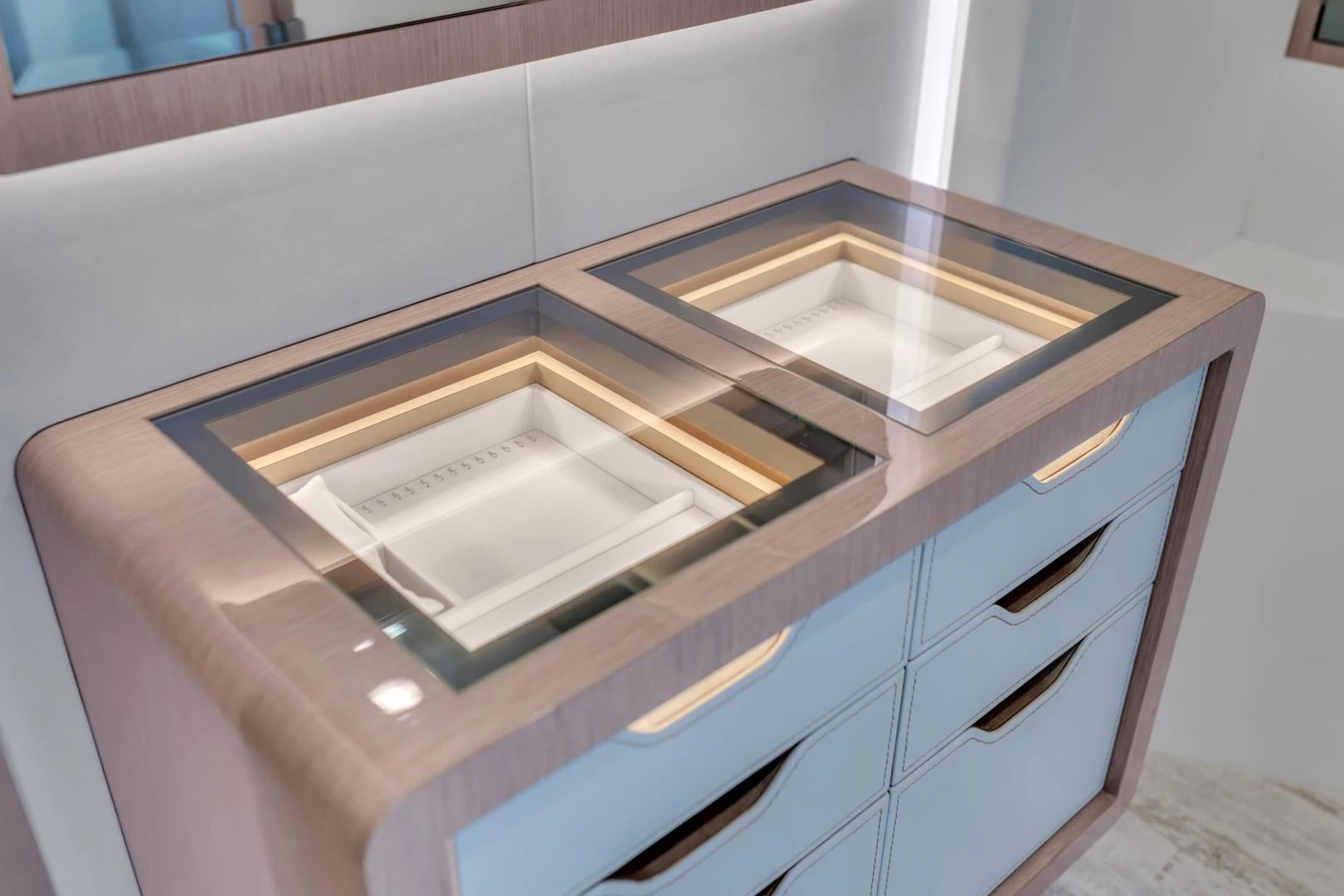 a couple of sinks in a bathroom aboard CARBON COPY Yacht for Sale