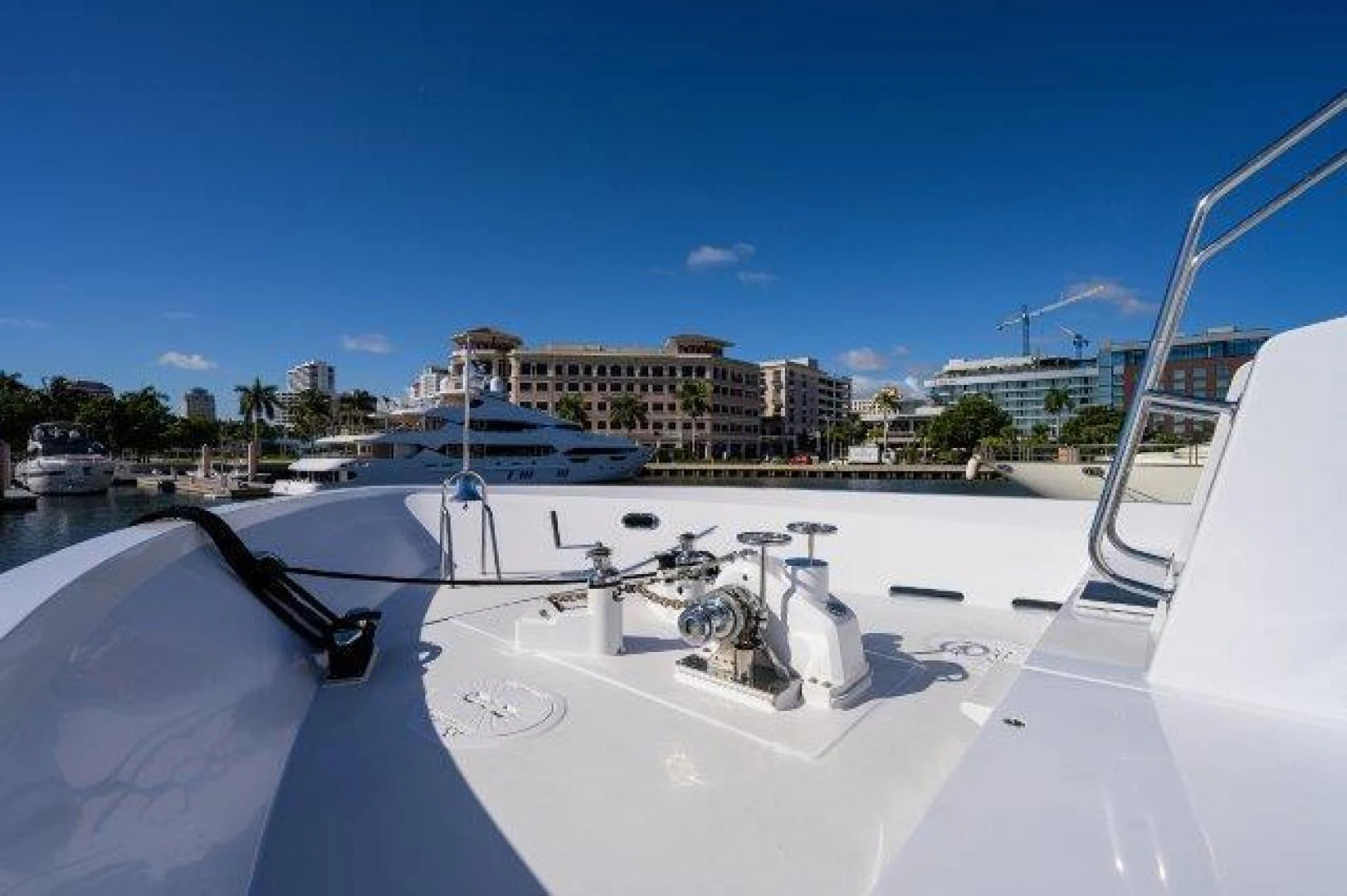 a boat on the water aboard REBECCA Yacht for Sale