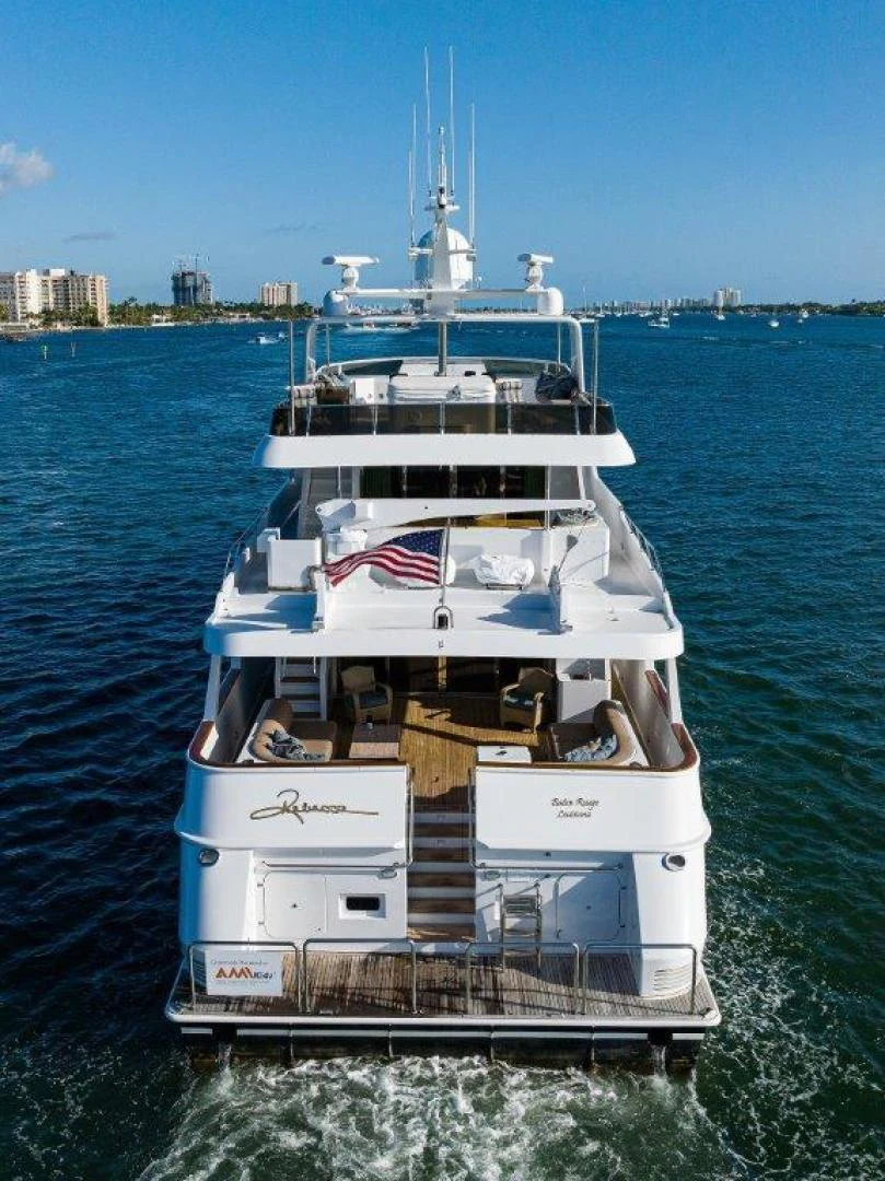 a boat on the water aboard REBECCA Yacht for Sale