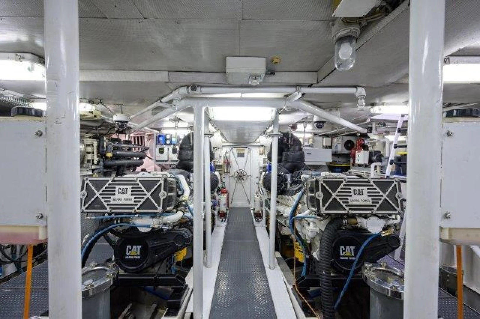 a room with machinery aboard REBECCA Yacht for Sale