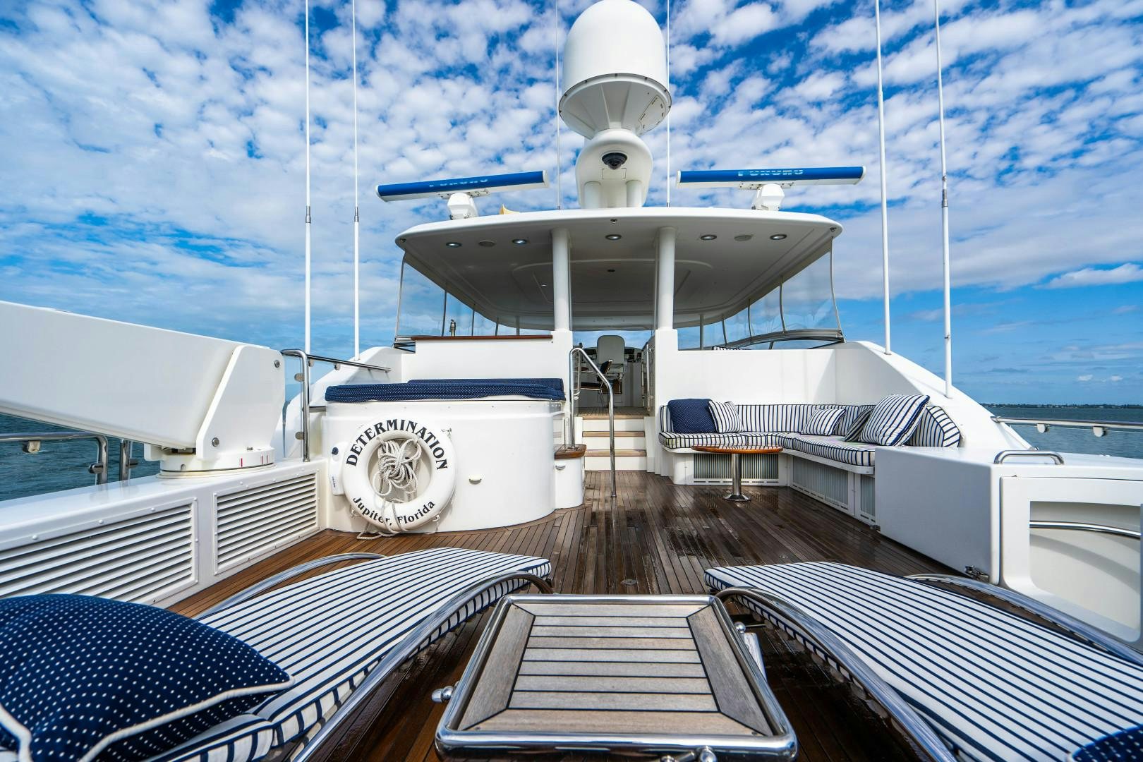 a deck of a boat aboard LEGACY Yacht for Sale