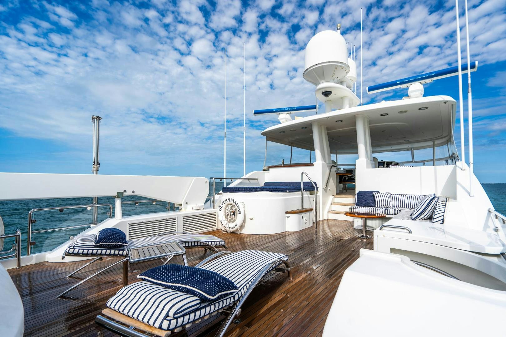 a boat on the water aboard LEGACY Yacht for Sale