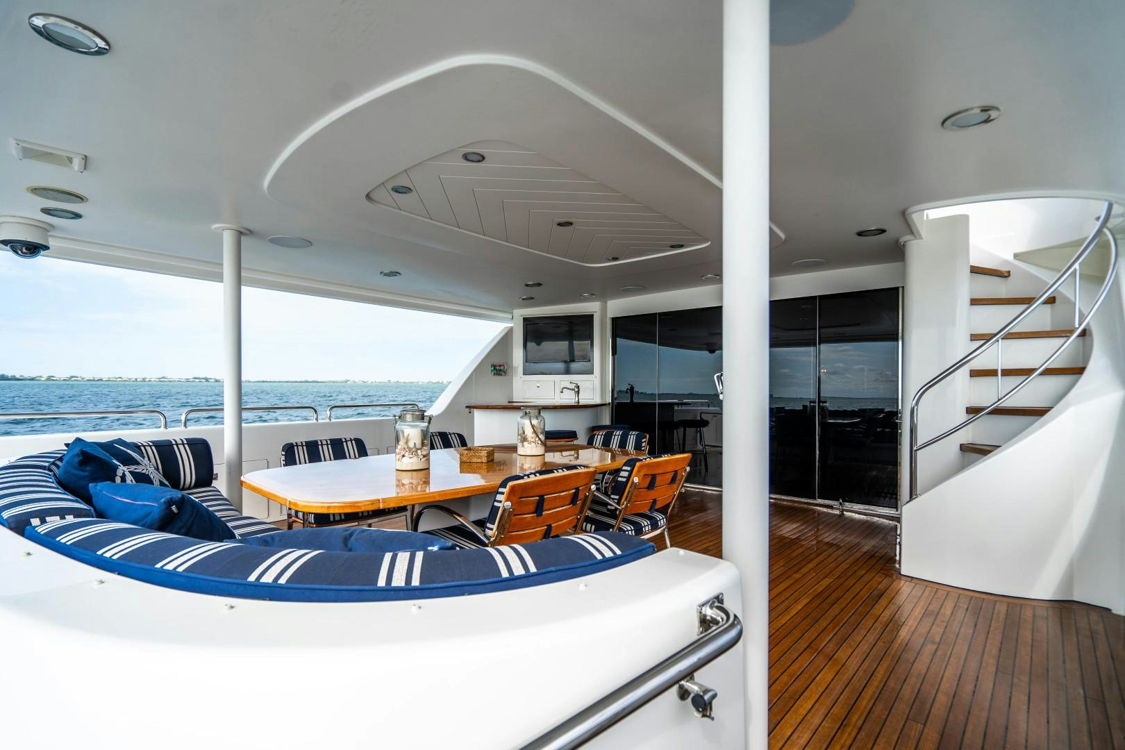a boat on the water aboard LEGACY Yacht for Sale