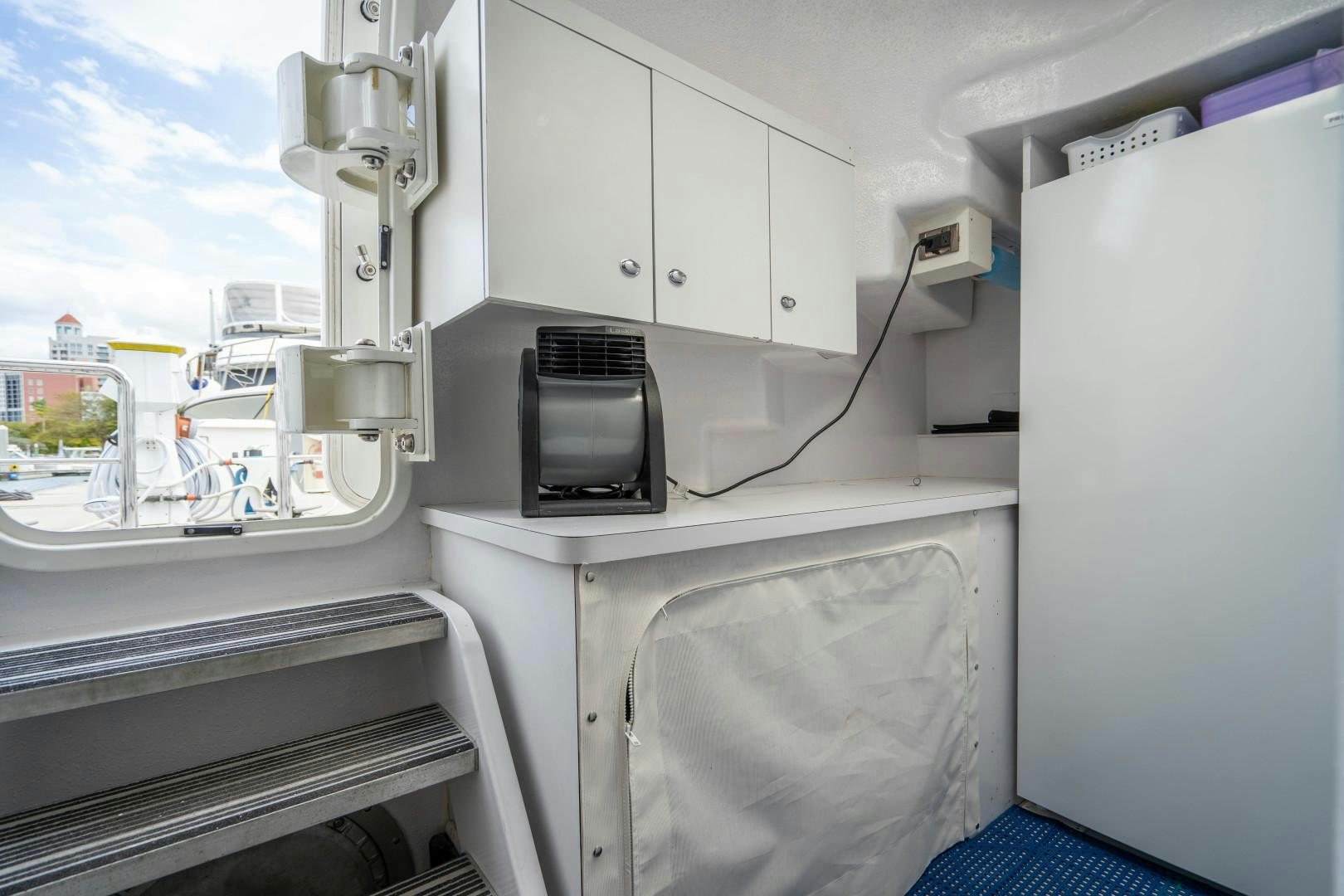 a machine on the counter aboard LEGACY Yacht for Sale