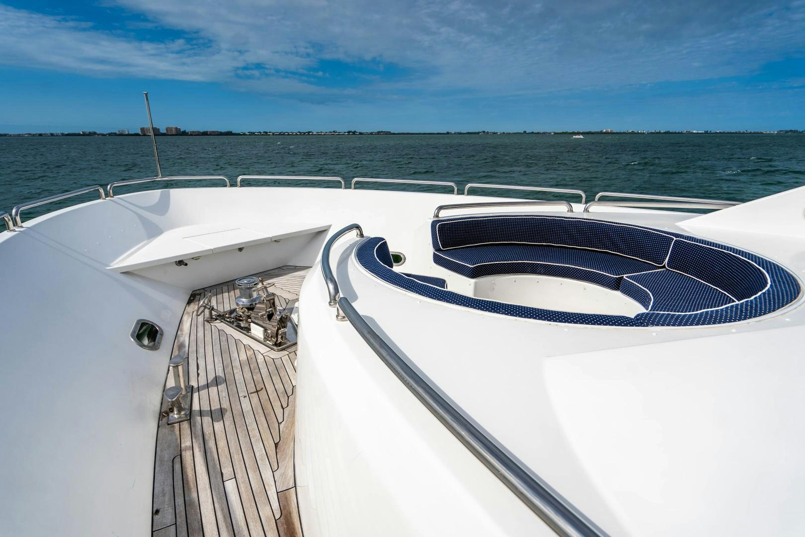 a boat on the water aboard LEGACY Yacht for Sale