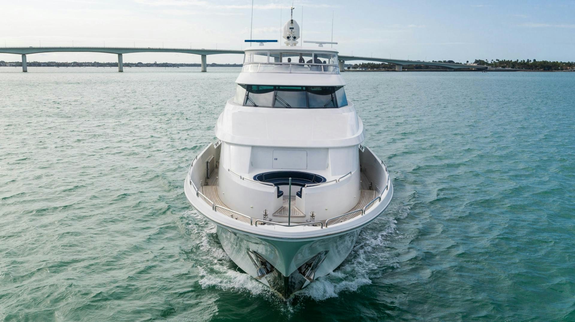 a boat in the water aboard LEGACY Yacht for Sale