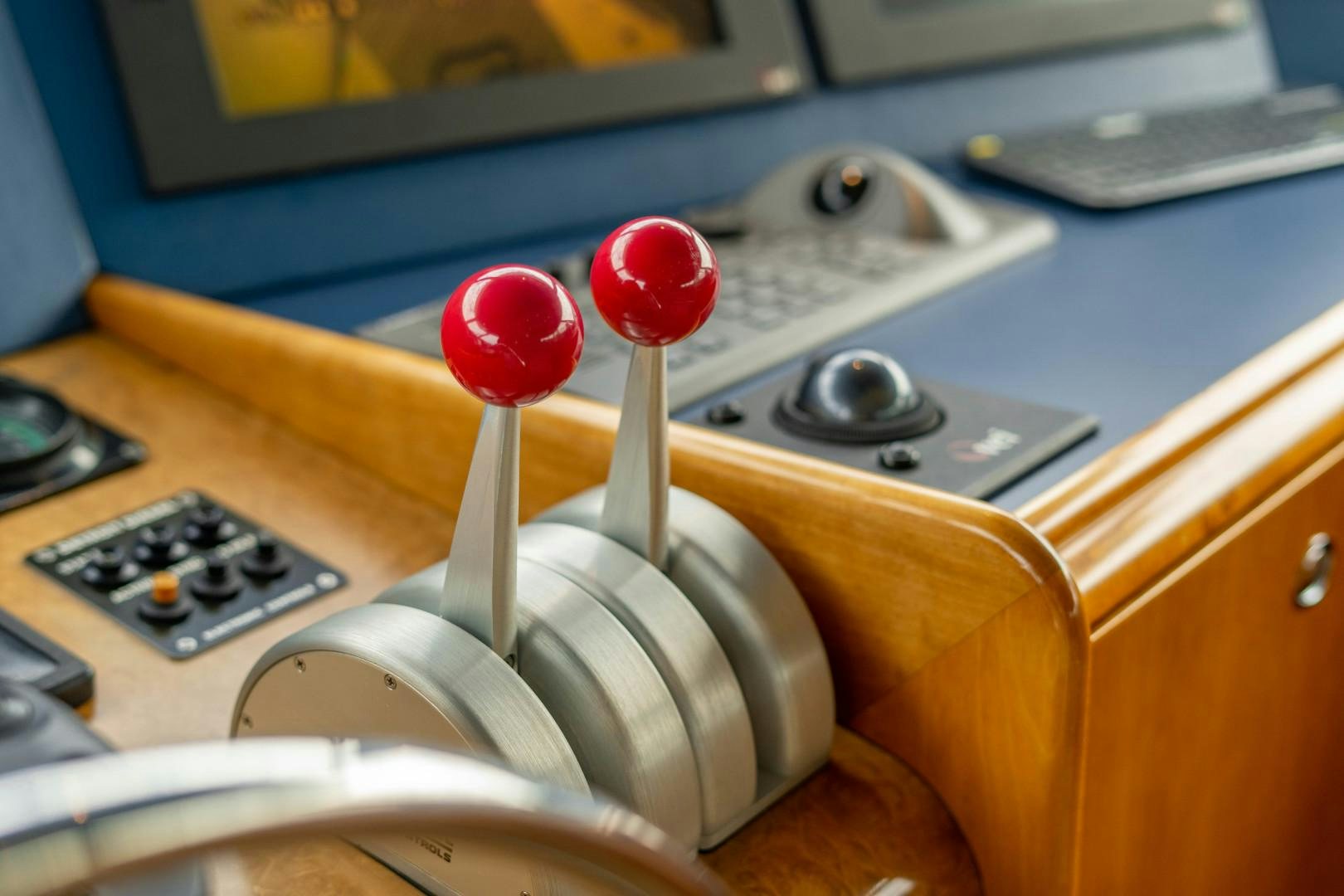 a close-up of a gas burner aboard LEGACY Yacht for Sale