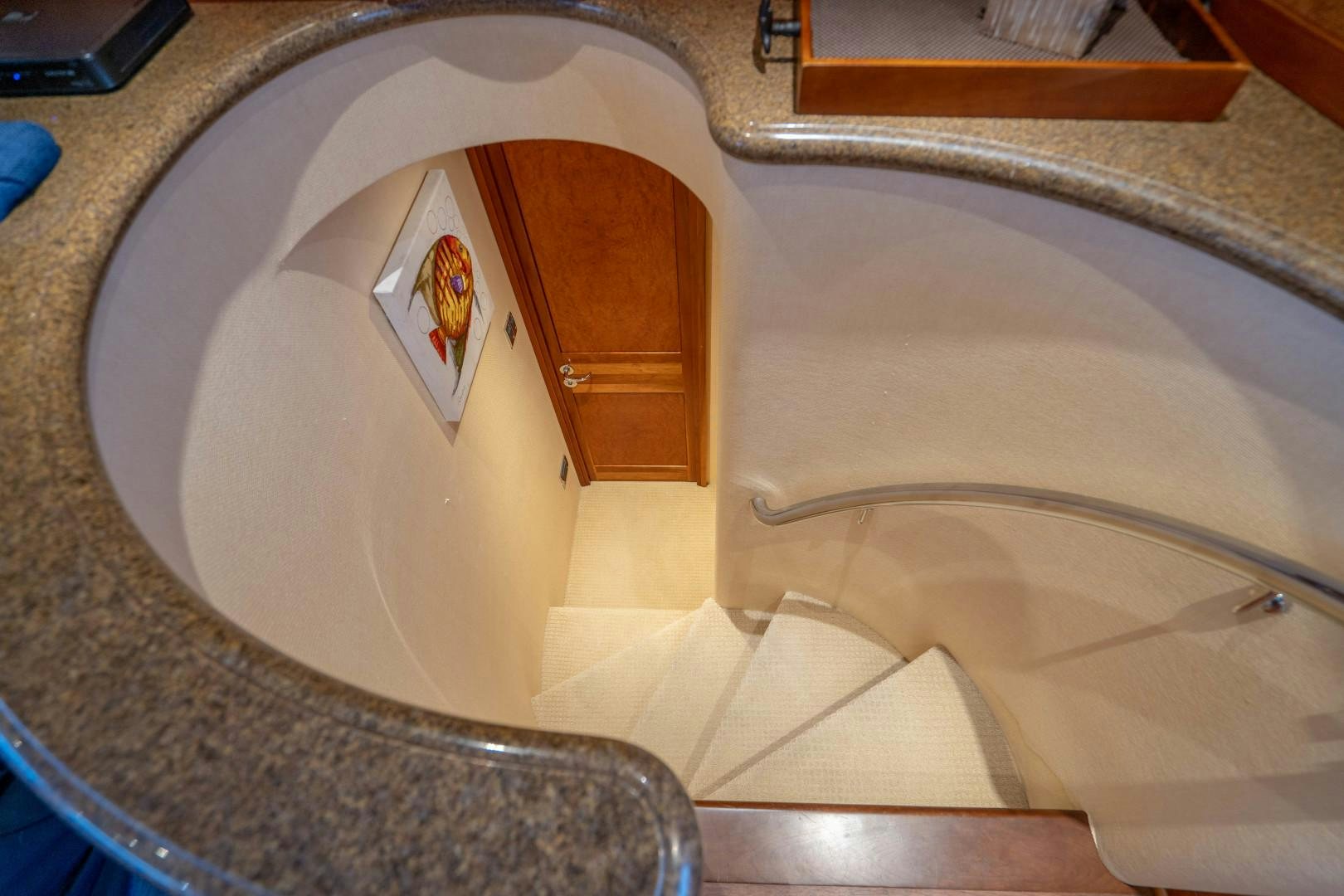 a white toilet with a seat aboard LEGACY Yacht for Sale