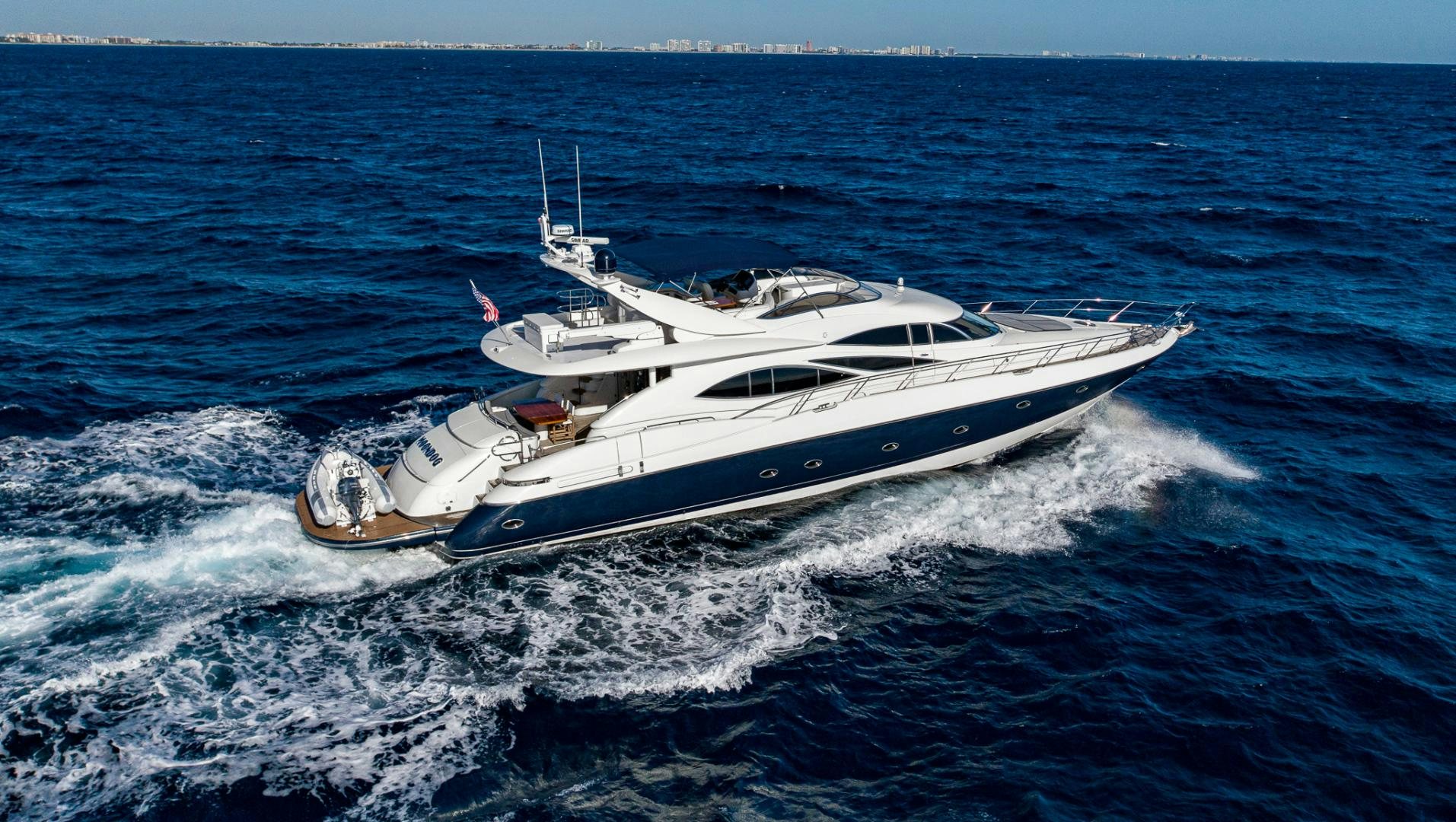 a boat on the water aboard SIROCCO Yacht for Sale