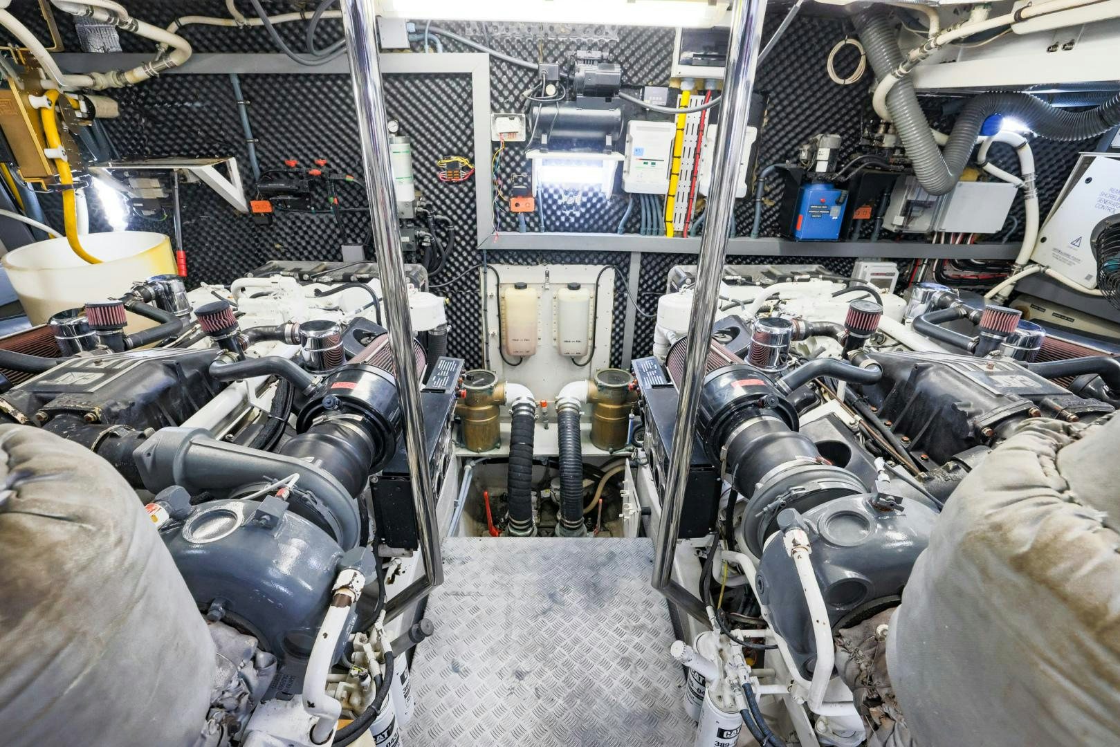 a room full of machinery aboard SIROCCO Yacht for Sale