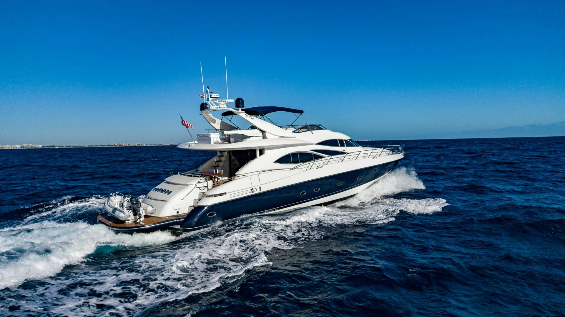 a boat on the water aboard SIROCCO Yacht for Sale