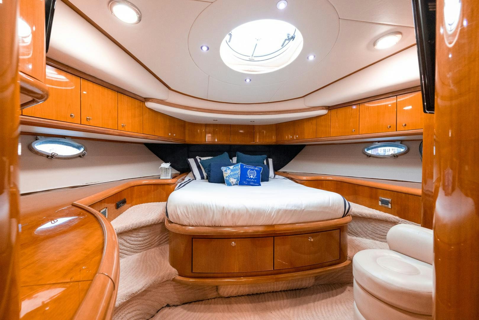 a bathroom with a large sink and a toilet aboard SIROCCO Yacht for Sale