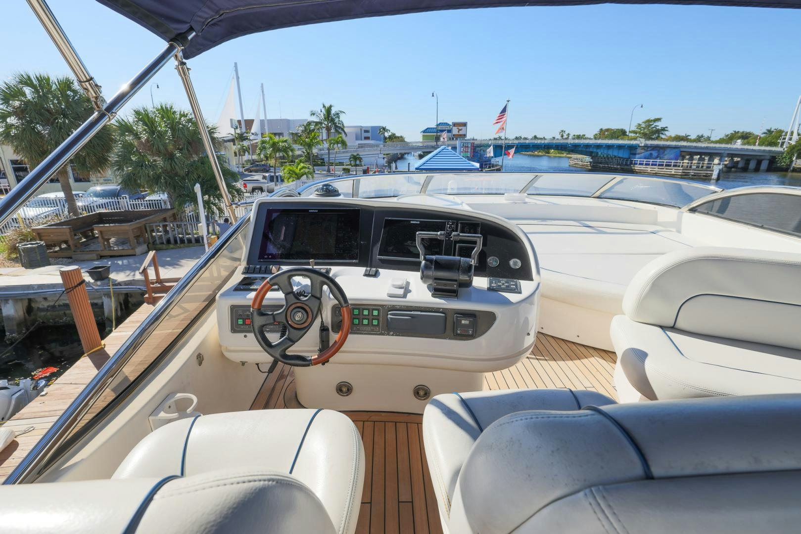 the interior of a car aboard SIROCCO Yacht for Sale