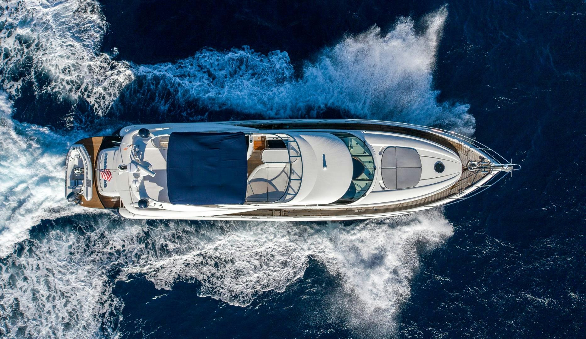 a satellite in space aboard SIROCCO Yacht for Sale