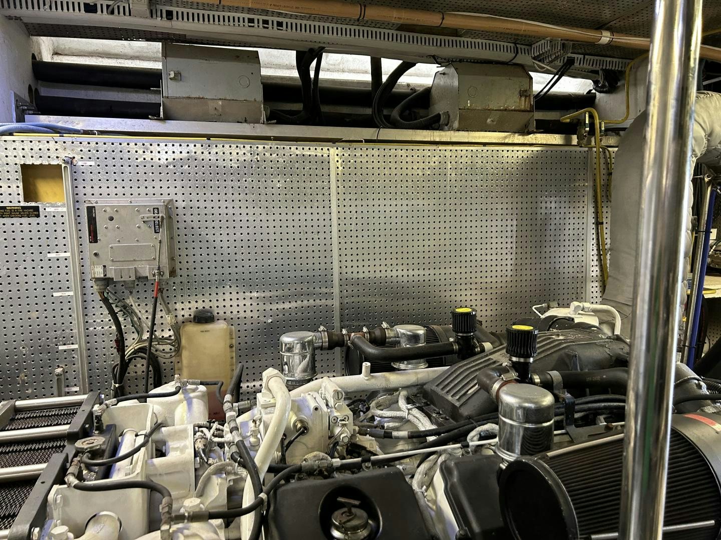 a large machine with large pipes aboard GLEN ELLEN Yacht for Sale