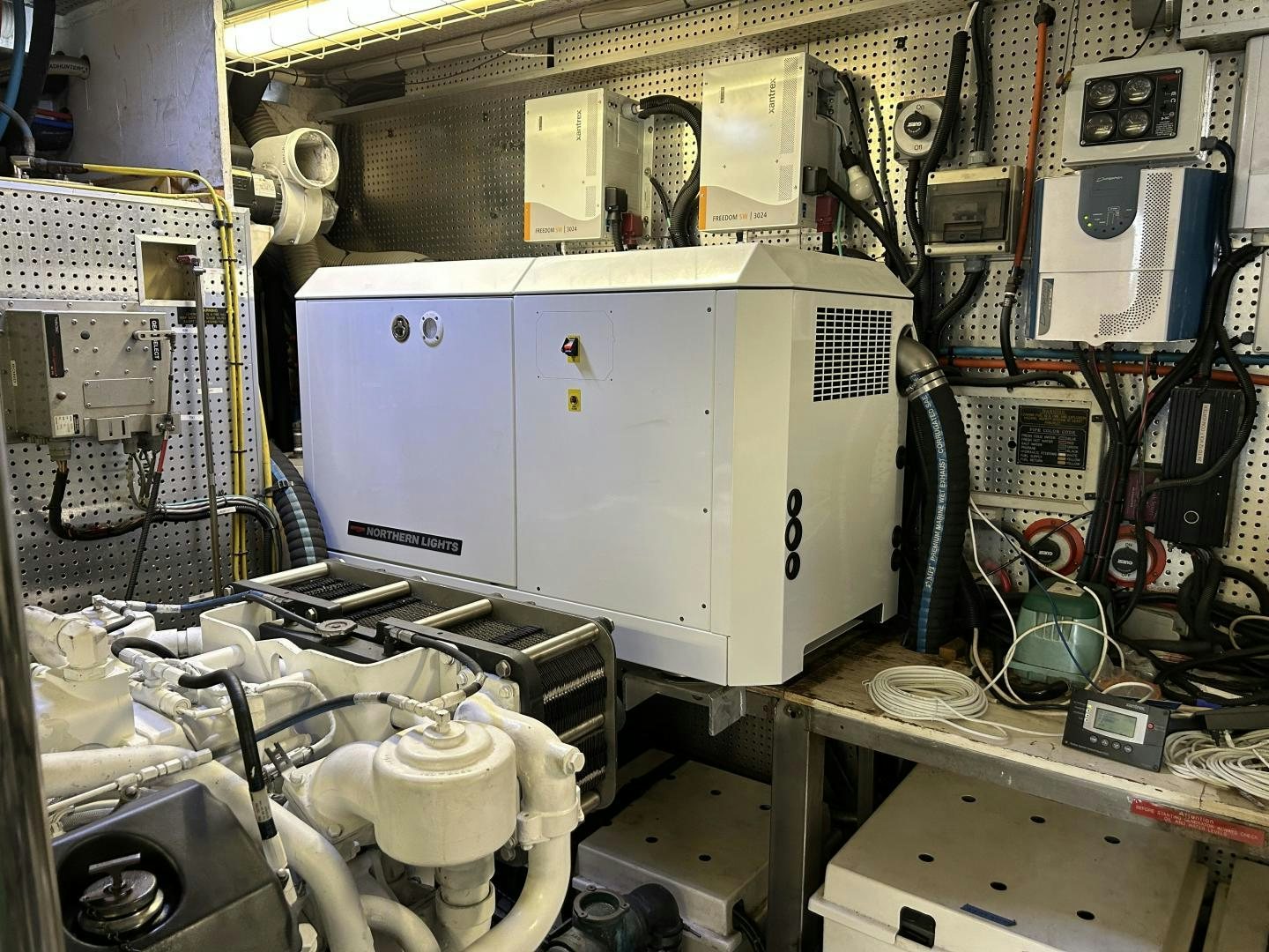a machine with wires and equipment aboard GLEN ELLEN Yacht for Sale