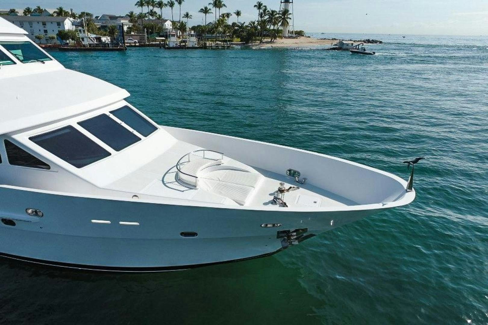 a white boat on the water aboard GLEN ELLEN Yacht for Sale
