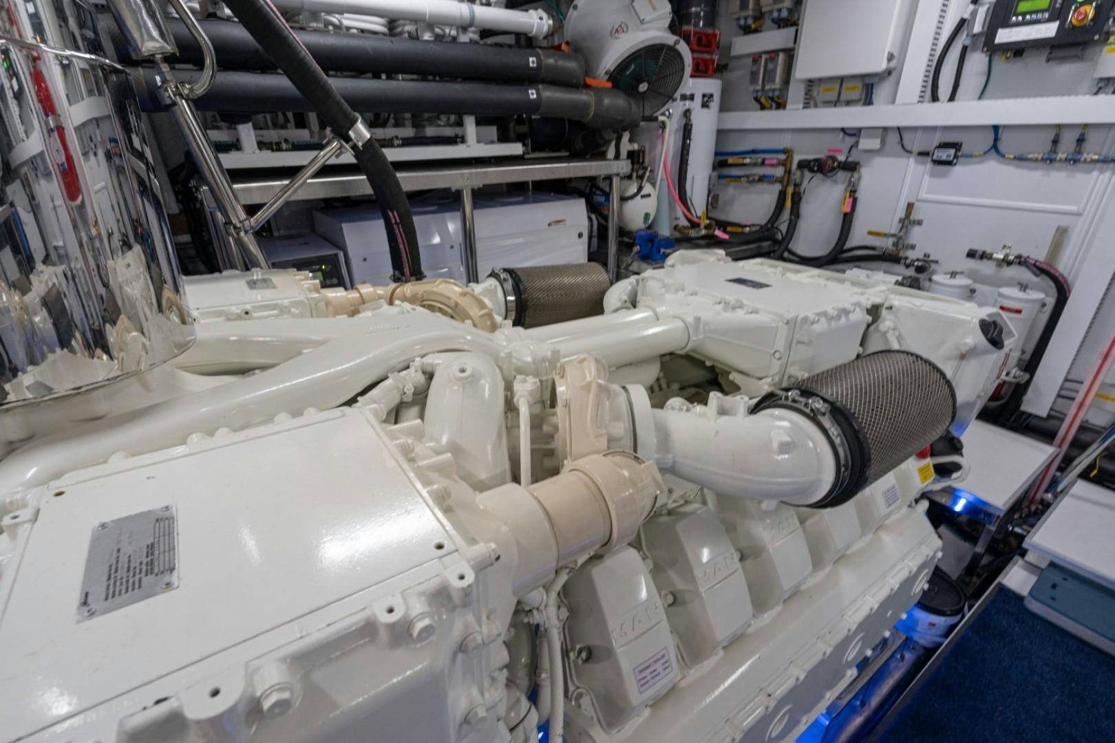 a close-up of a machine aboard TI AMO Yacht for Sale