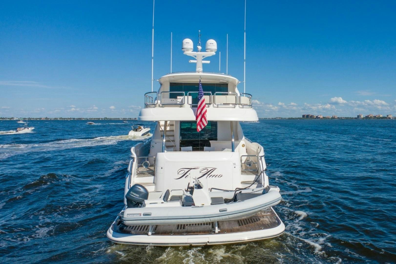 a boat in the water aboard TI AMO Yacht for Sale