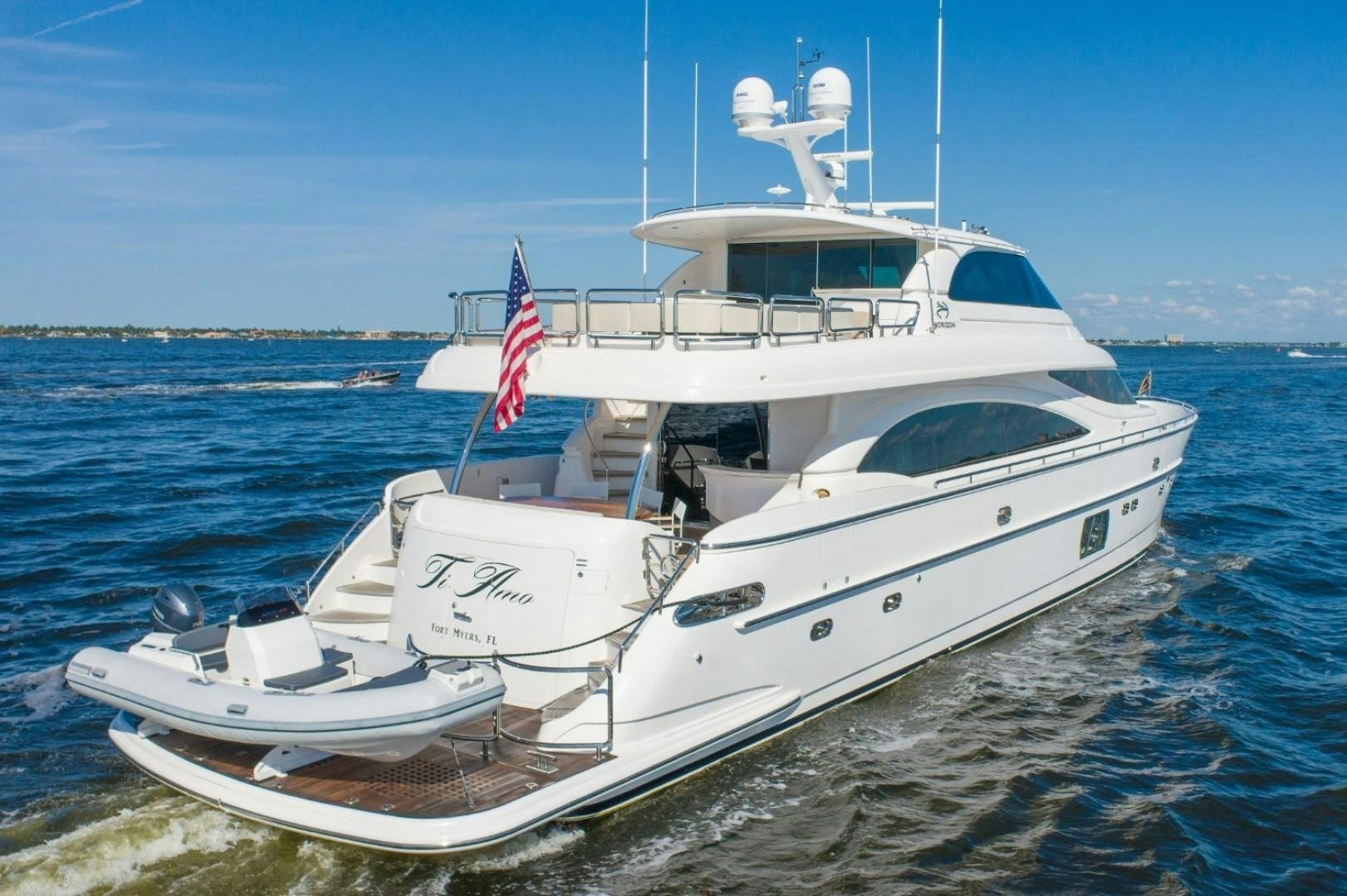 a boat on the water aboard TI AMO Yacht for Sale