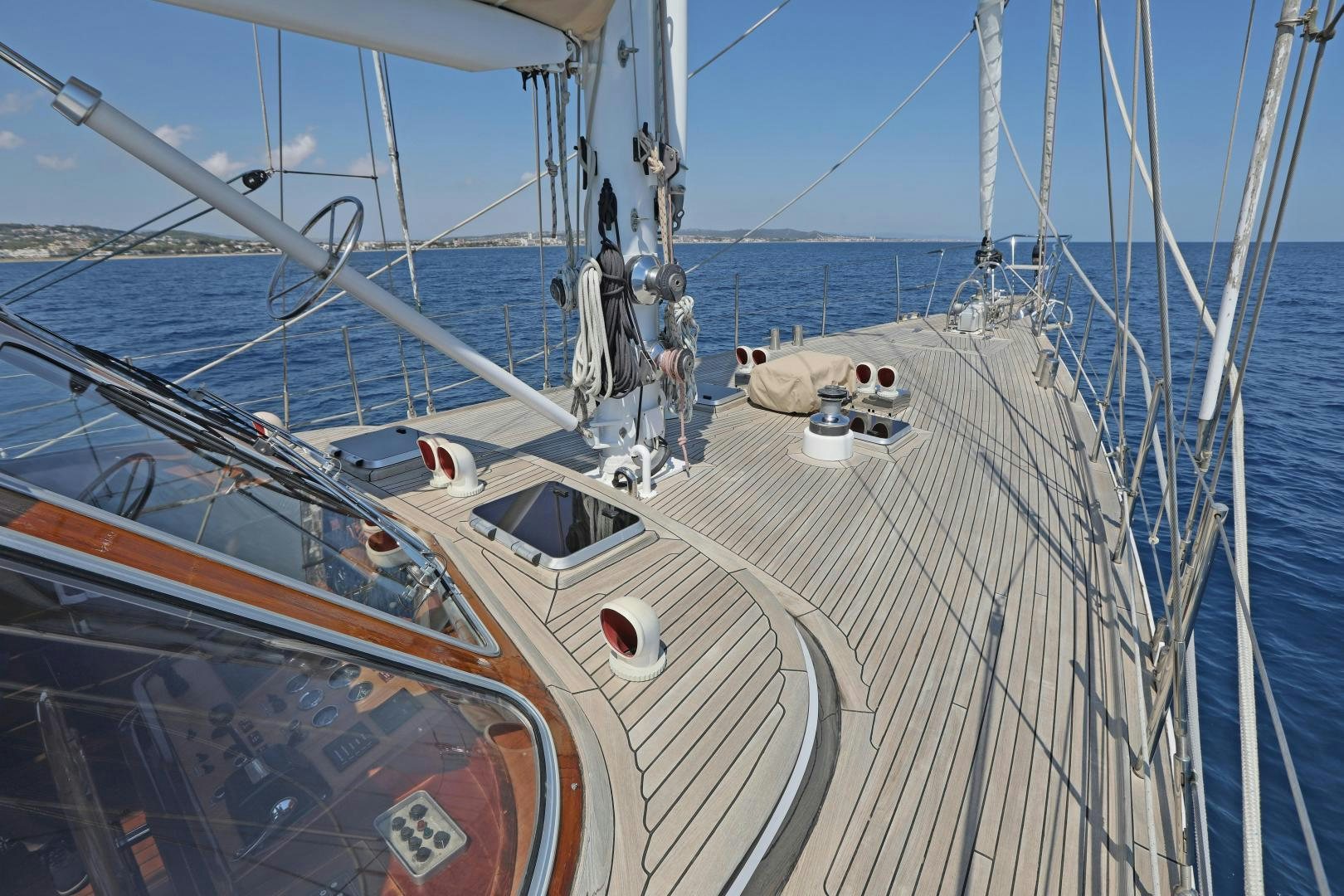 a boat on the water aboard IRON MONKEY Yacht for Sale