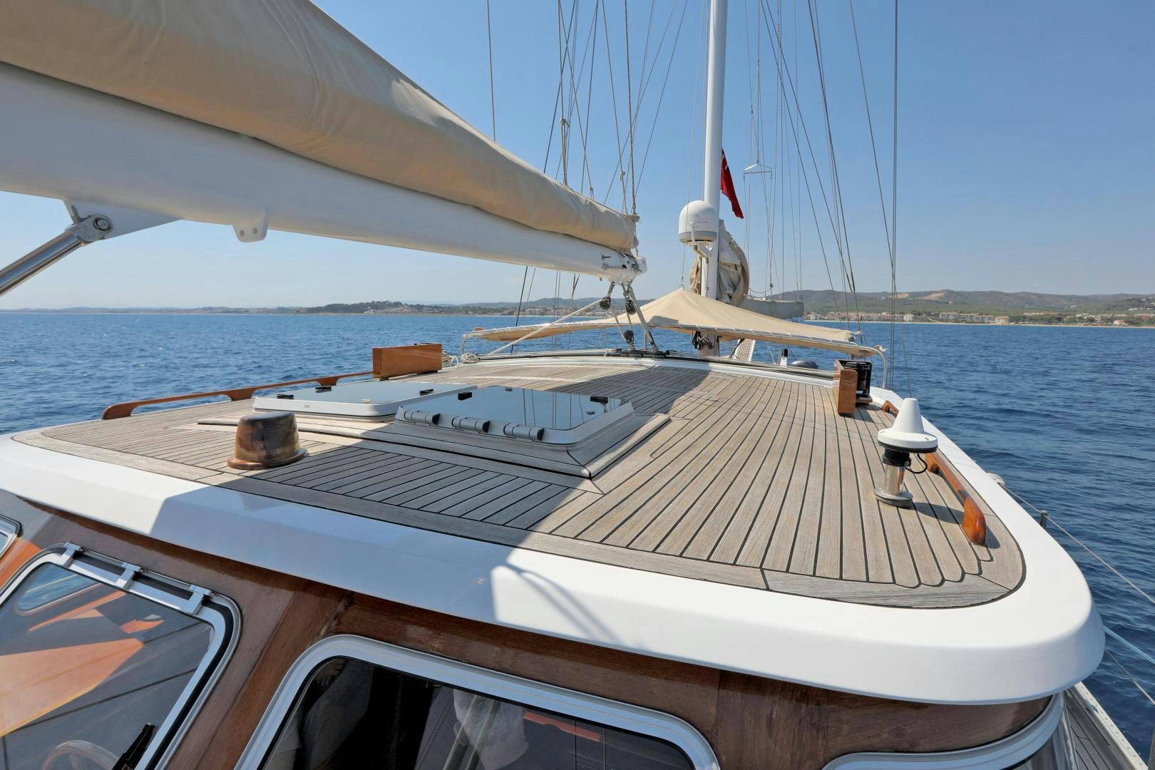 a boat on the water aboard IRON MONKEY Yacht for Sale