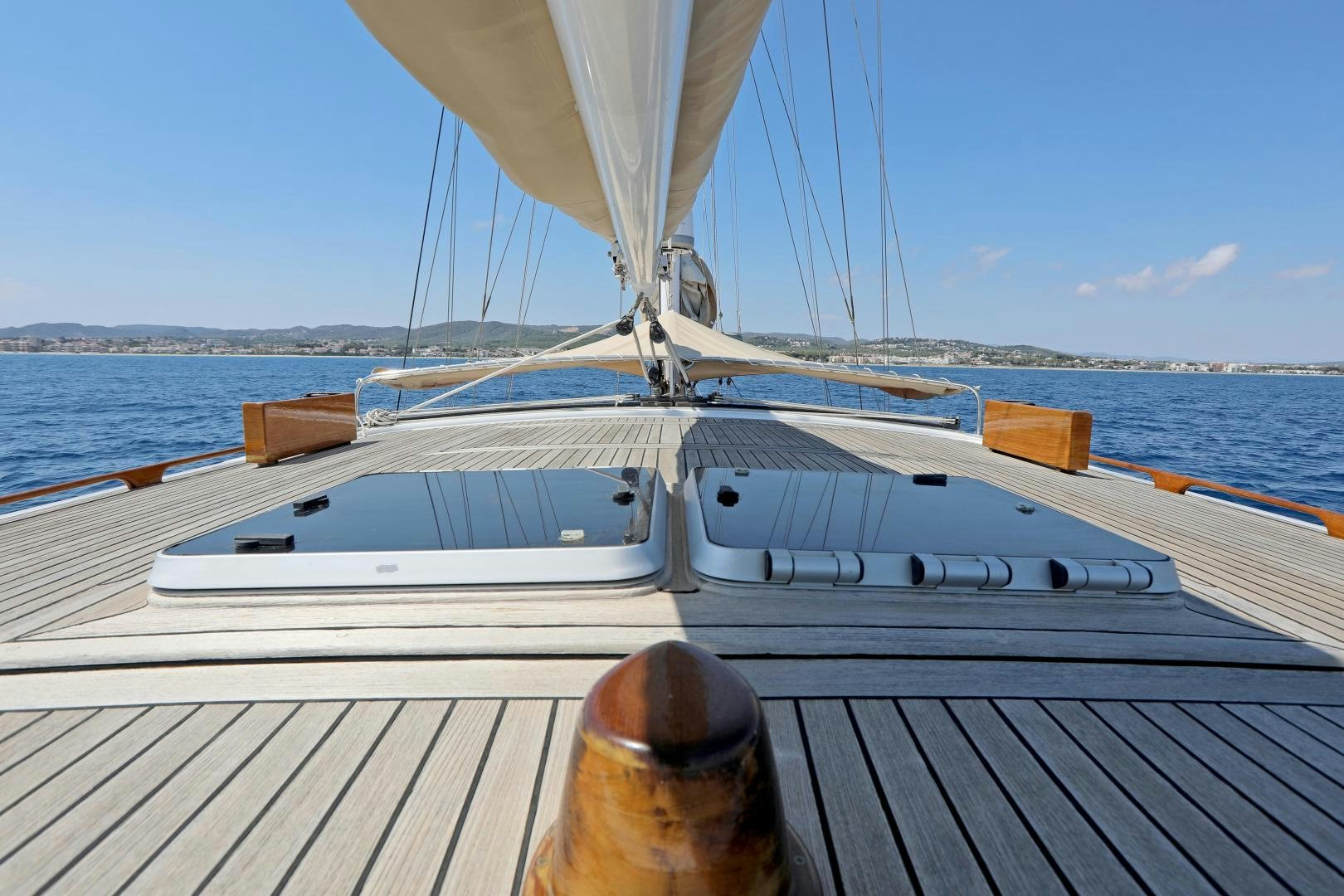 a boat on the water aboard IRON MONKEY Yacht for Sale