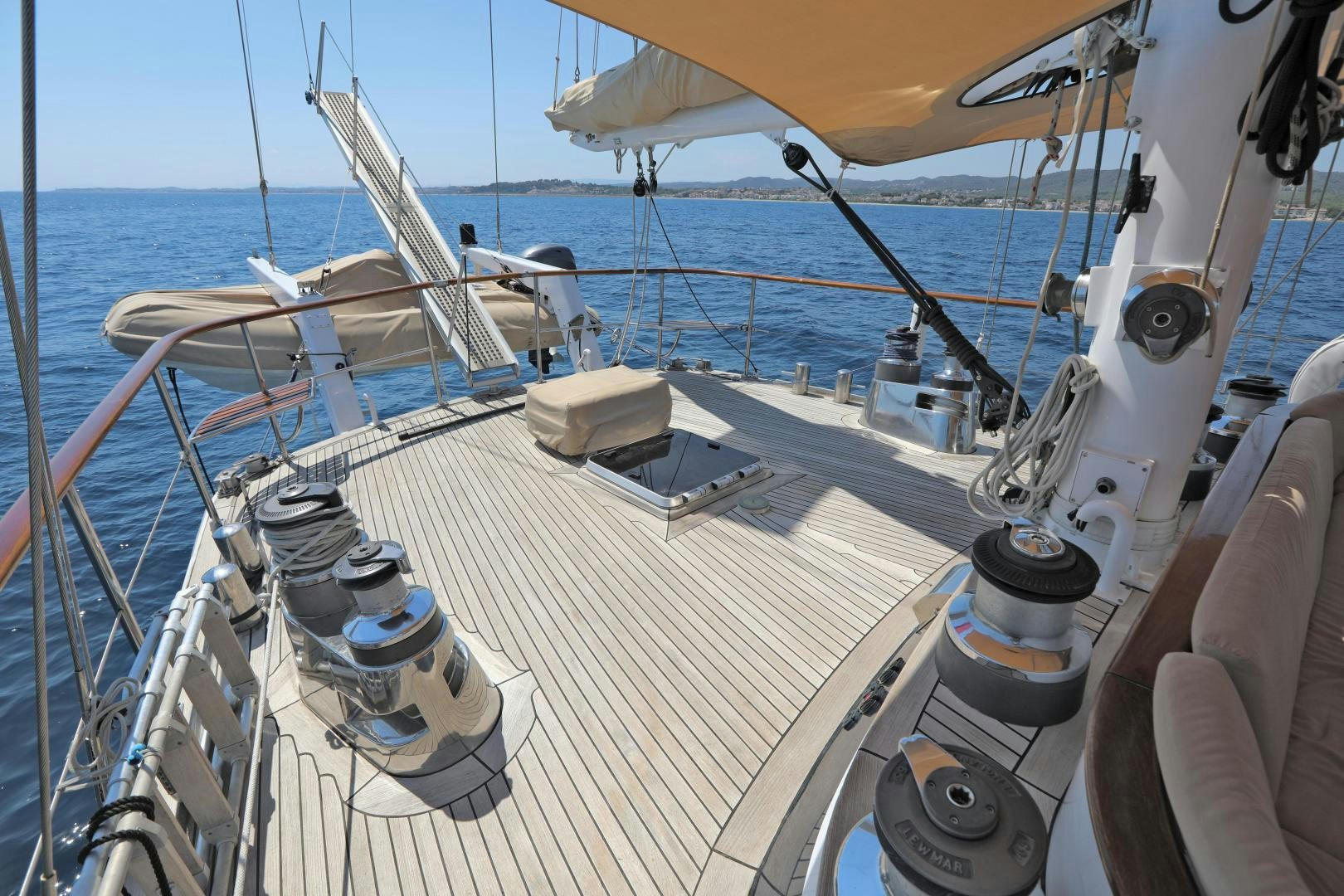 a boat on the water aboard IRON MONKEY Yacht for Sale