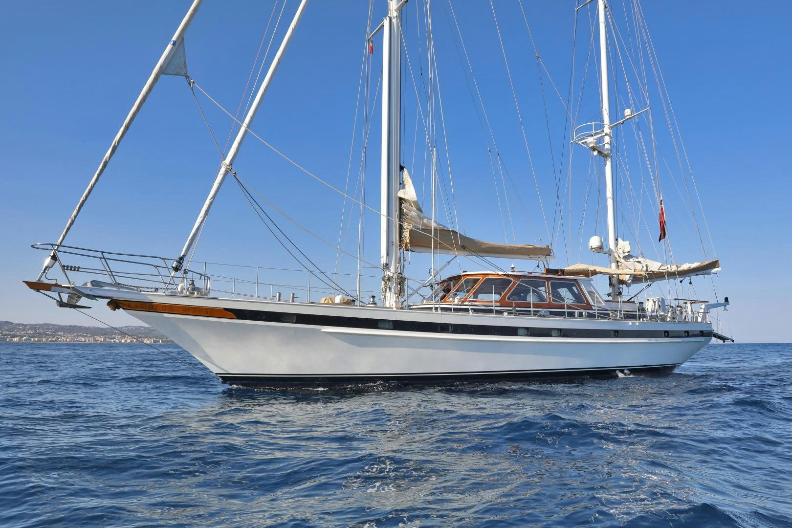 a boat on the water aboard IRON MONKEY Yacht for Sale