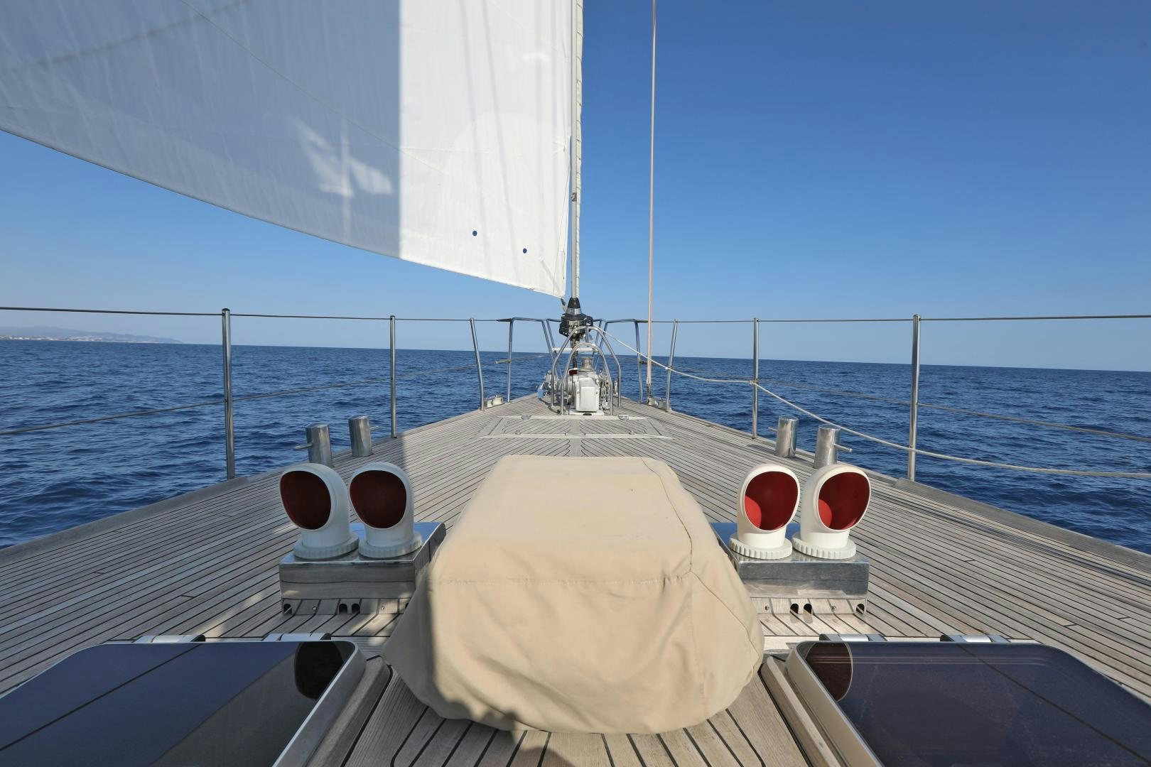 a boat on the water aboard IRON MONKEY Yacht for Sale