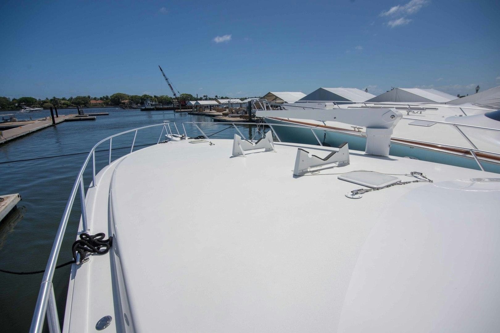 a boat with many seats aboard LUNA Yacht for Sale