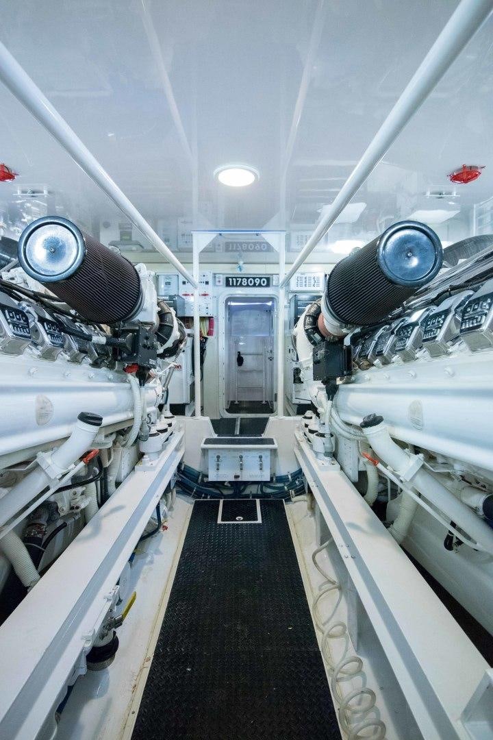 a large space shuttle aboard LUNA Yacht for Sale