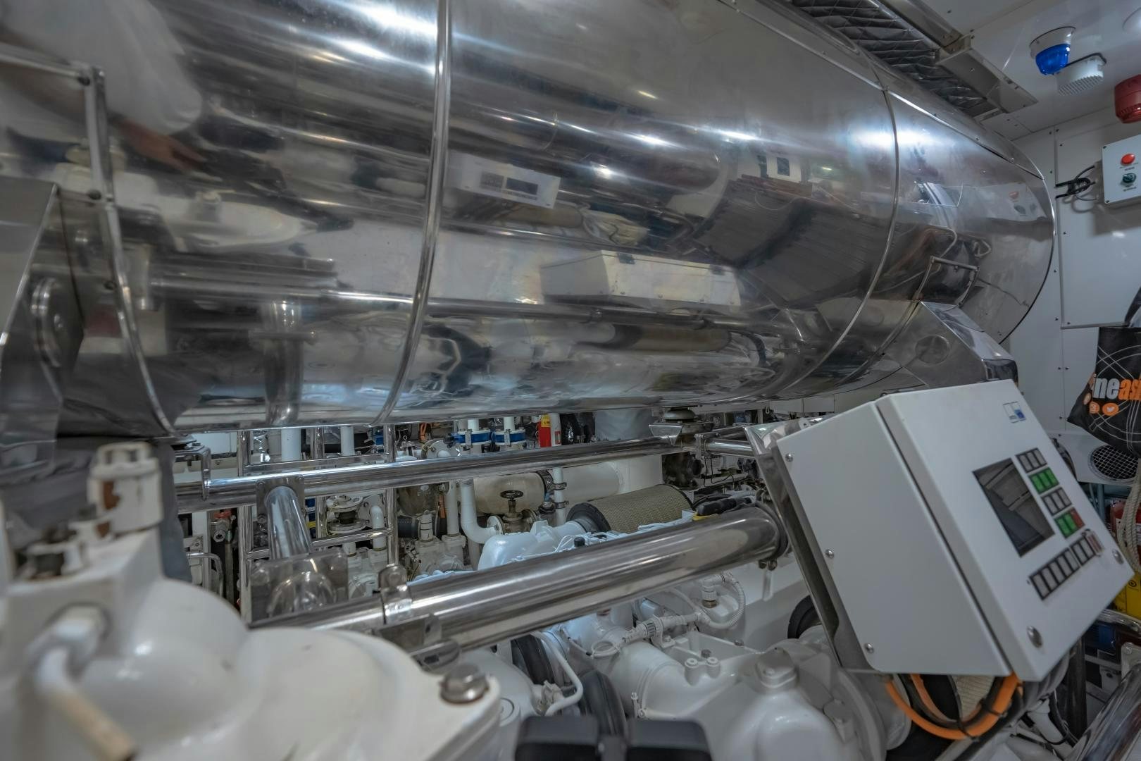 a close-up of a machine aboard LA VIE Yacht for Sale
