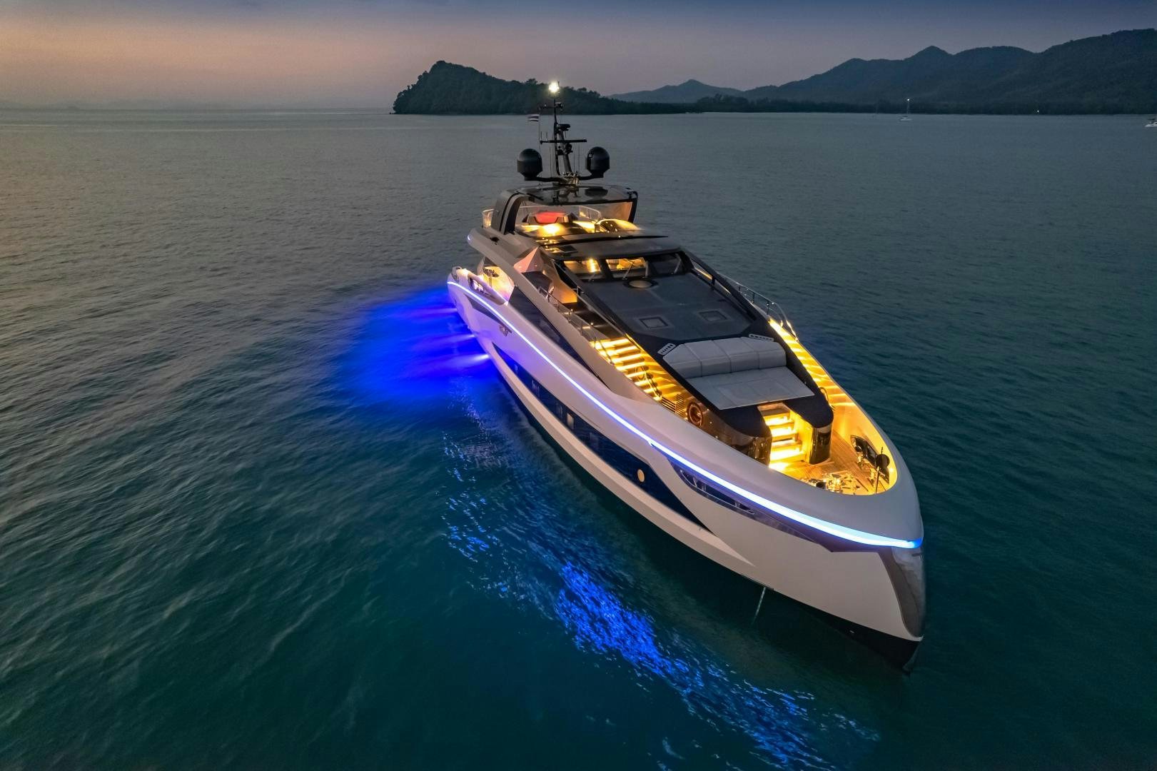 a boat on the water aboard LA VIE Yacht for Sale